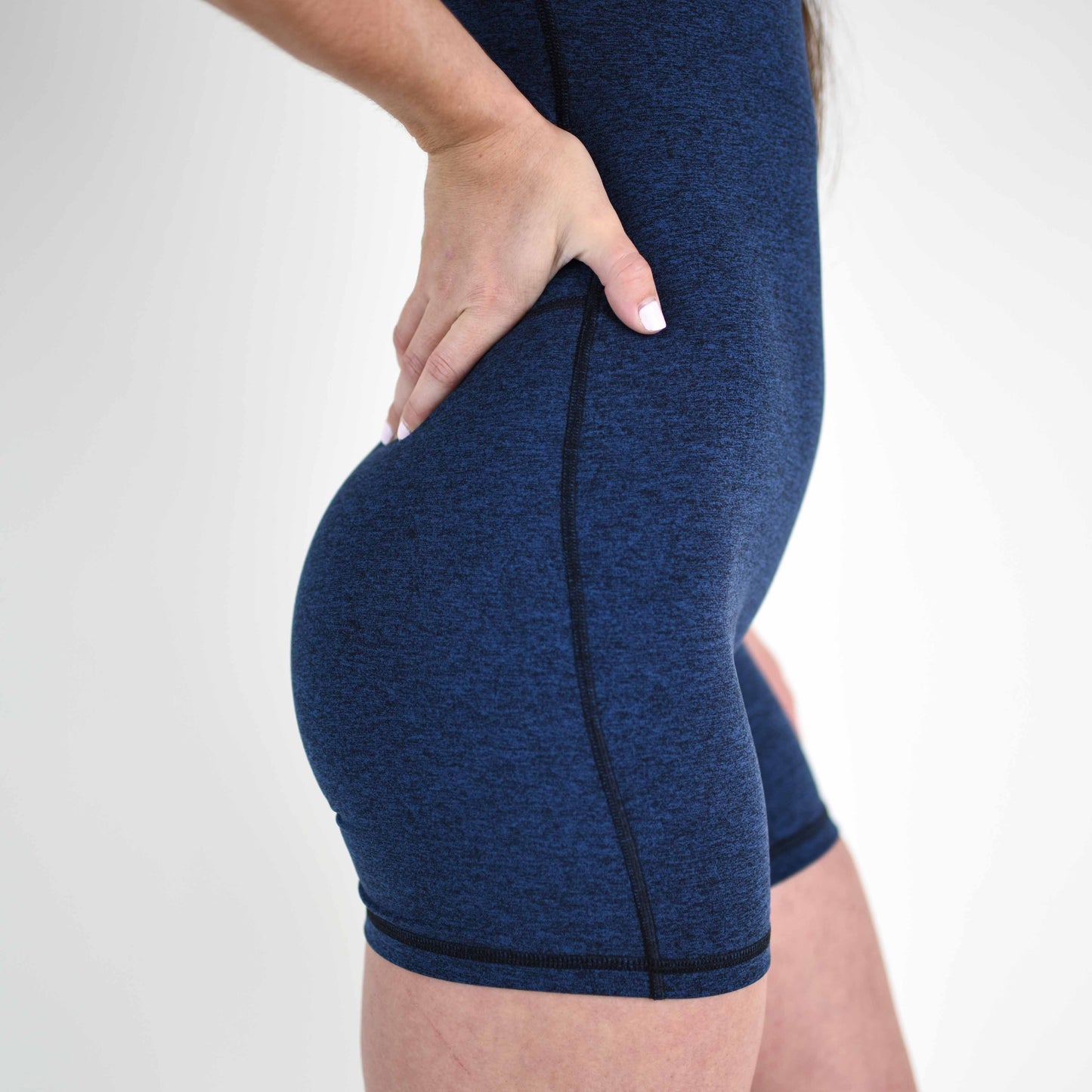 FLEO Open Back Bodysuit (Iris Black)