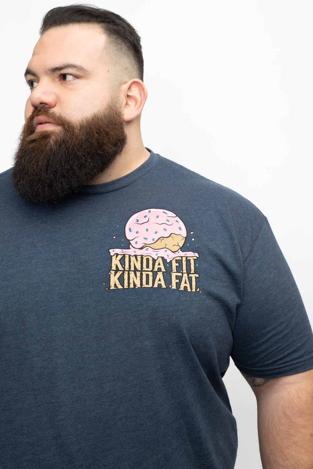 Kinda Fit Kinda Fat Donut Hole Stone Tee