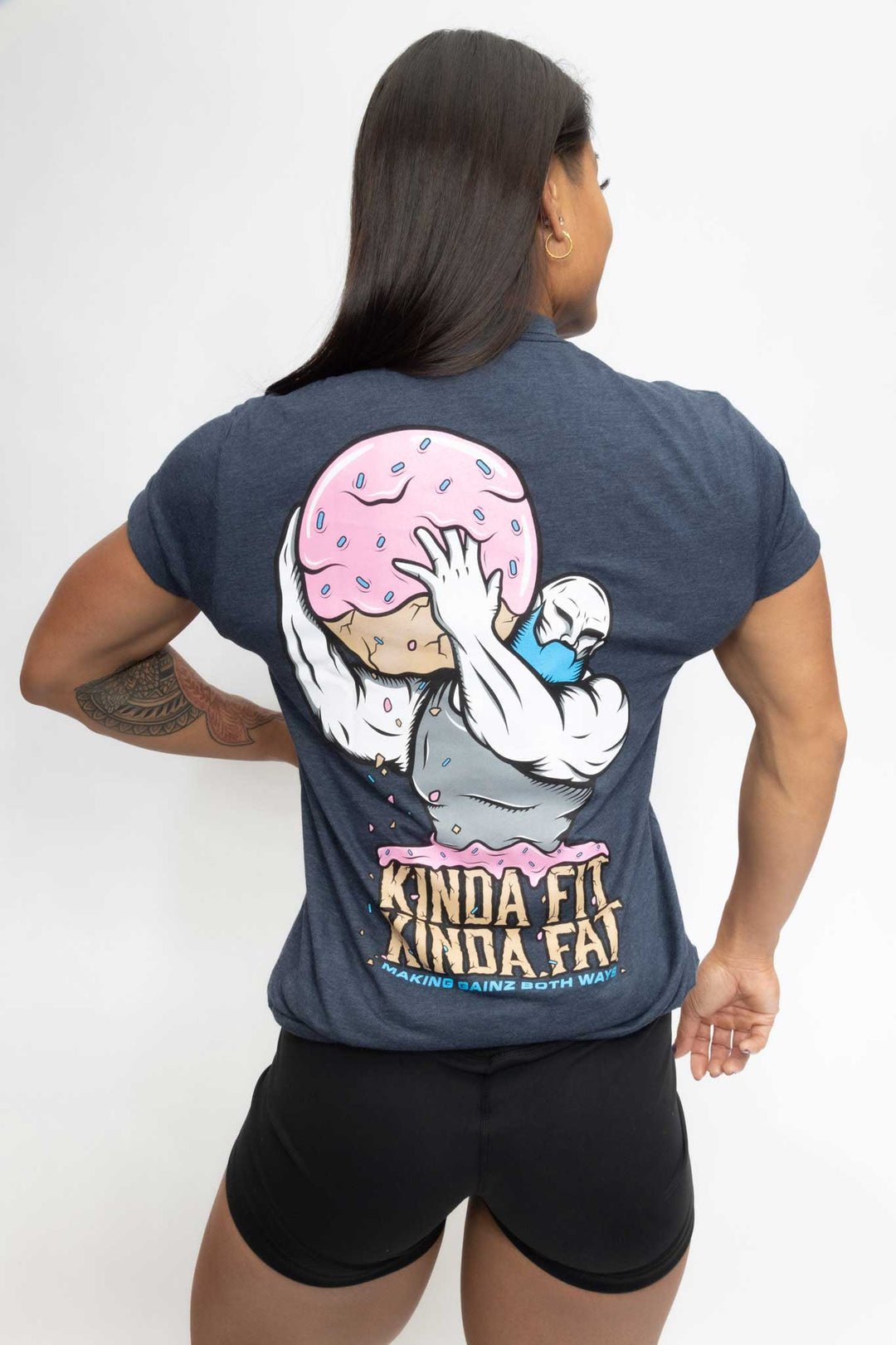 Kinda Fit Kinda Fat Donut Hole Stone Tee