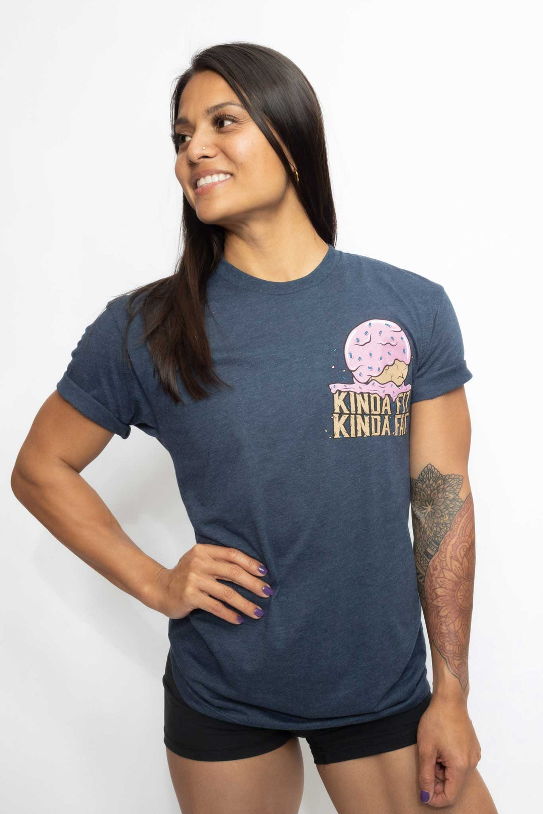 Kinda Fit Kinda Fat Donut Hole Stone Tee