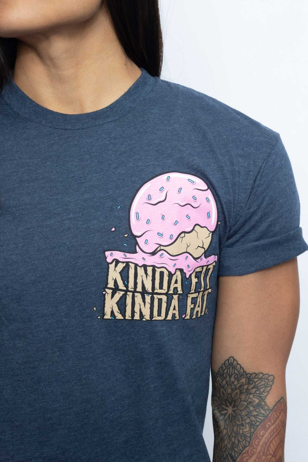 Kinda Fit Kinda Fat Donut Hole Stone Tee