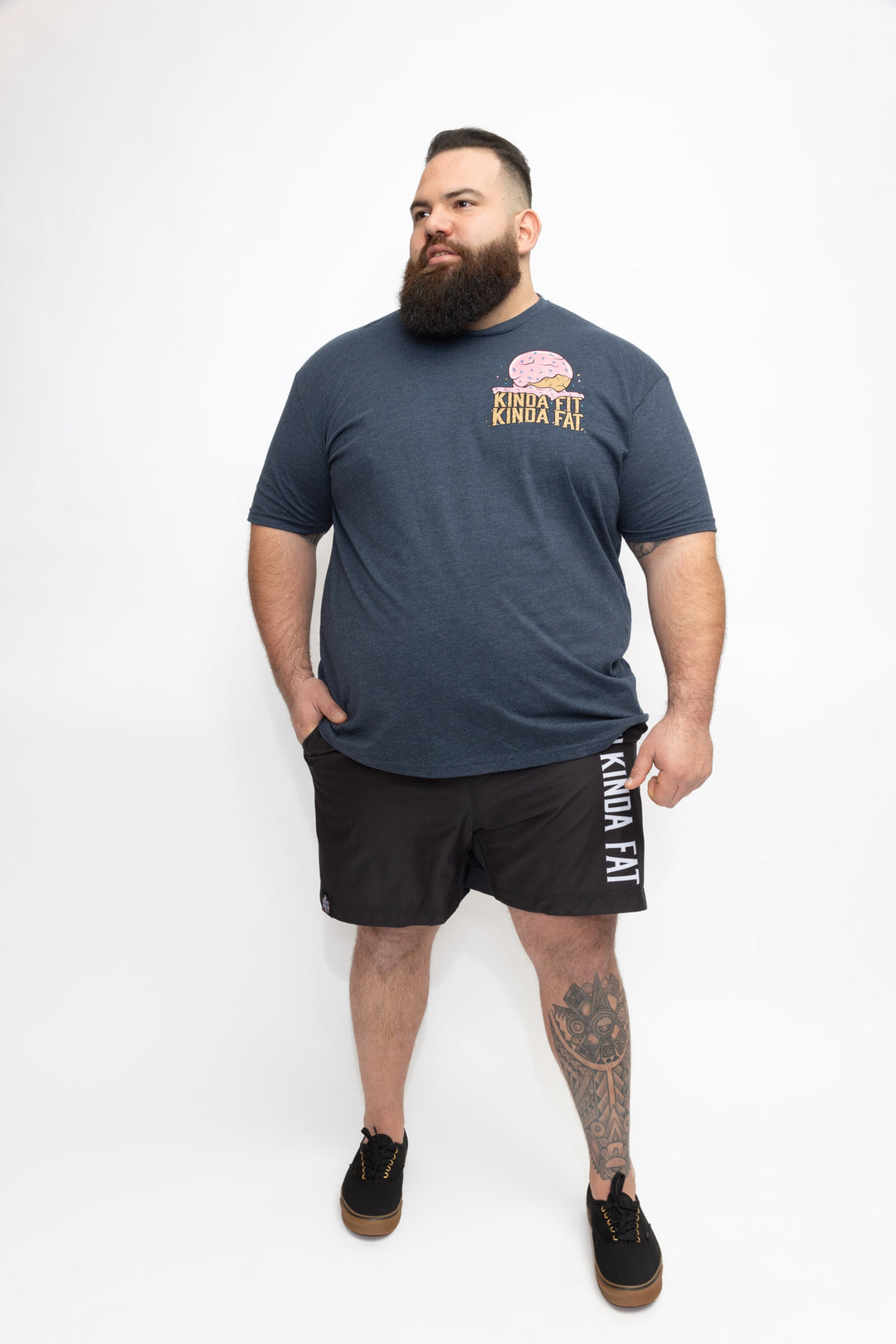 Kinda Fit Kinda Fat Donut Hole Stone Tee