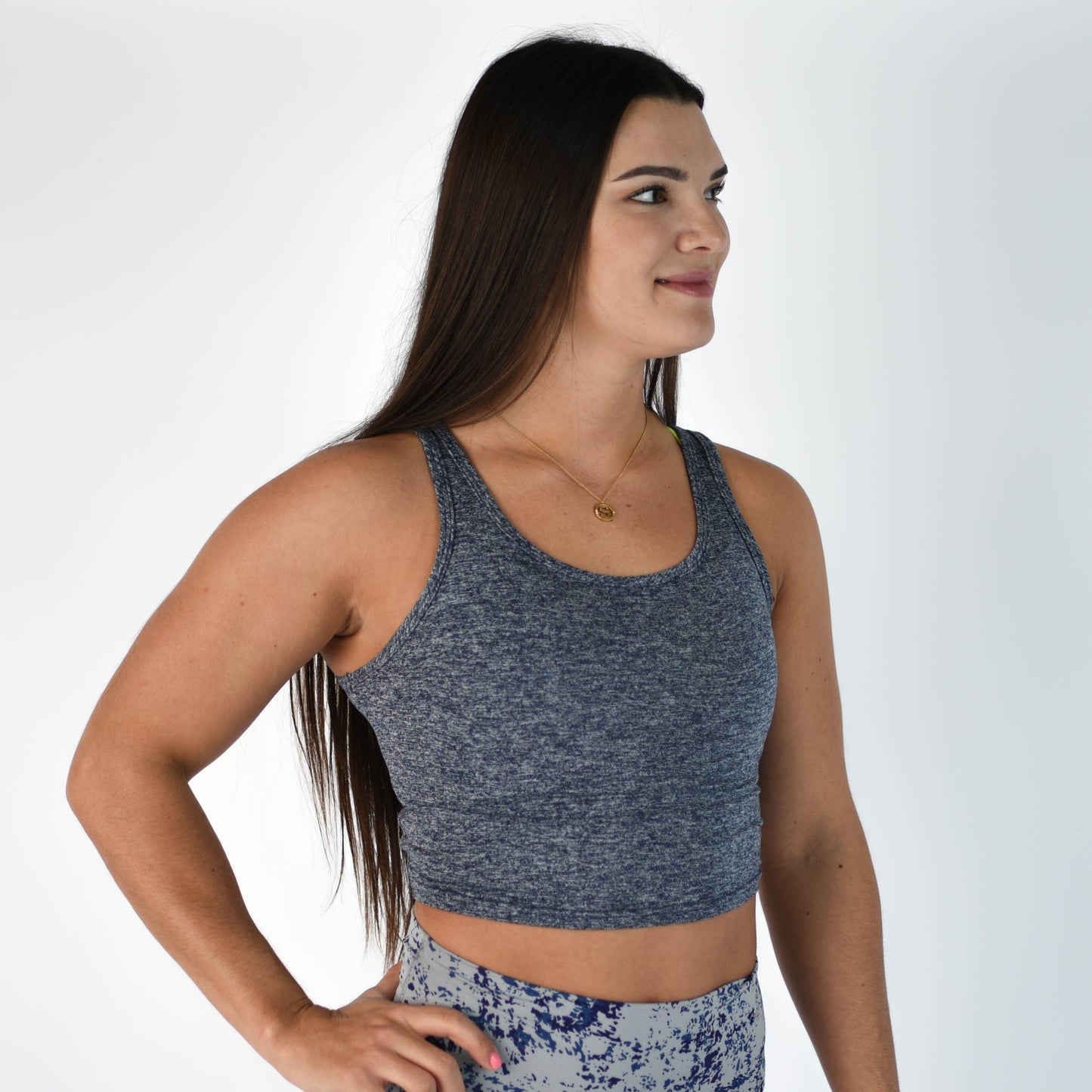 FLEO Breeze Crop Tank - Carbon