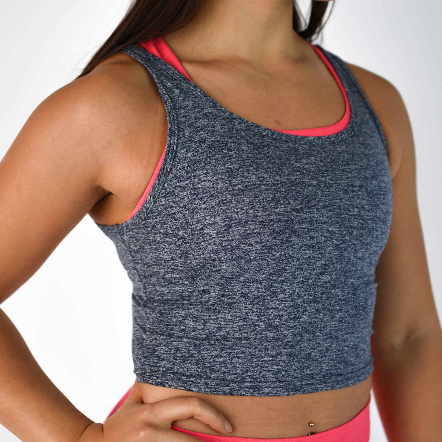 FLEO Breeze Crop Tank - Carbon