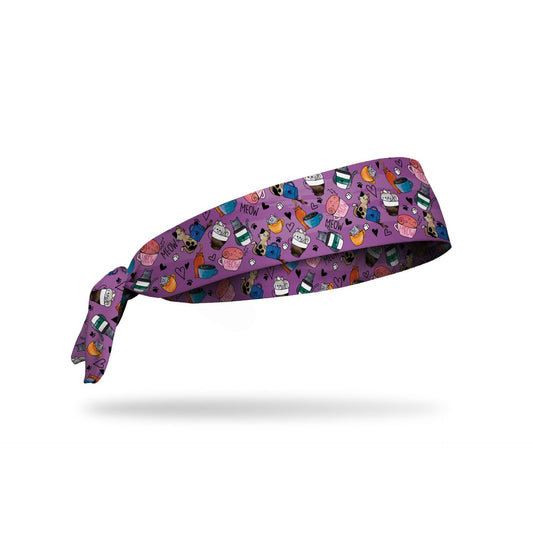 JUNK Caffeinated Kitties Headband (Flex Tie)