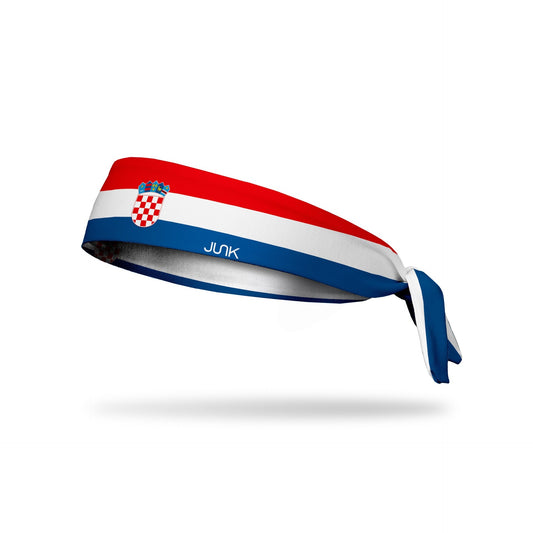 JUNK Croatia Flag Headband (Flex Tie)
