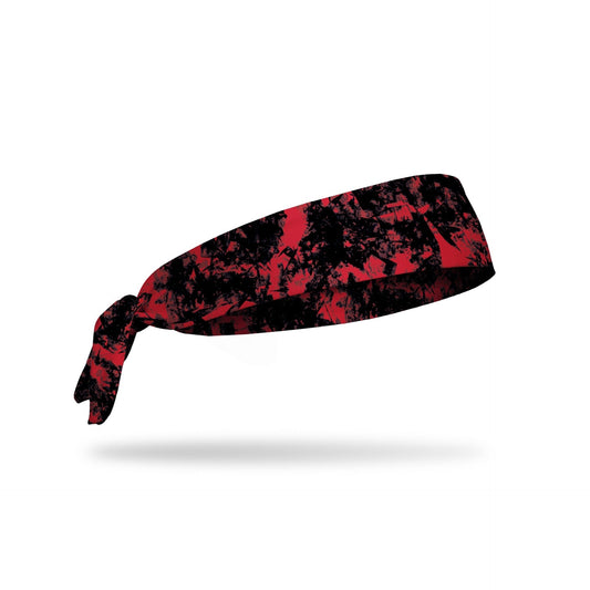 JUNK Gridiron Red Black Headband (Flex Tie)