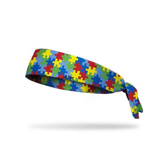 JUNK Puzzle Pieces Headband (Flex Tie)