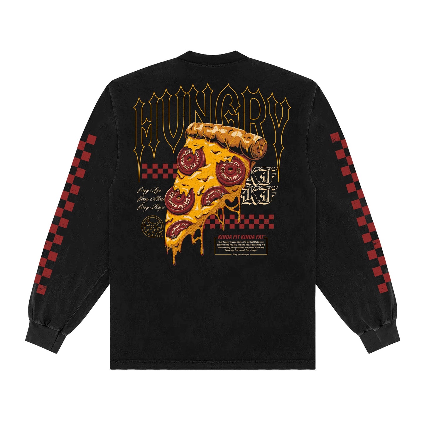 Kinda Fit Kinda Fat Hot N' Ready Premium Oversized Longsleeve Tee