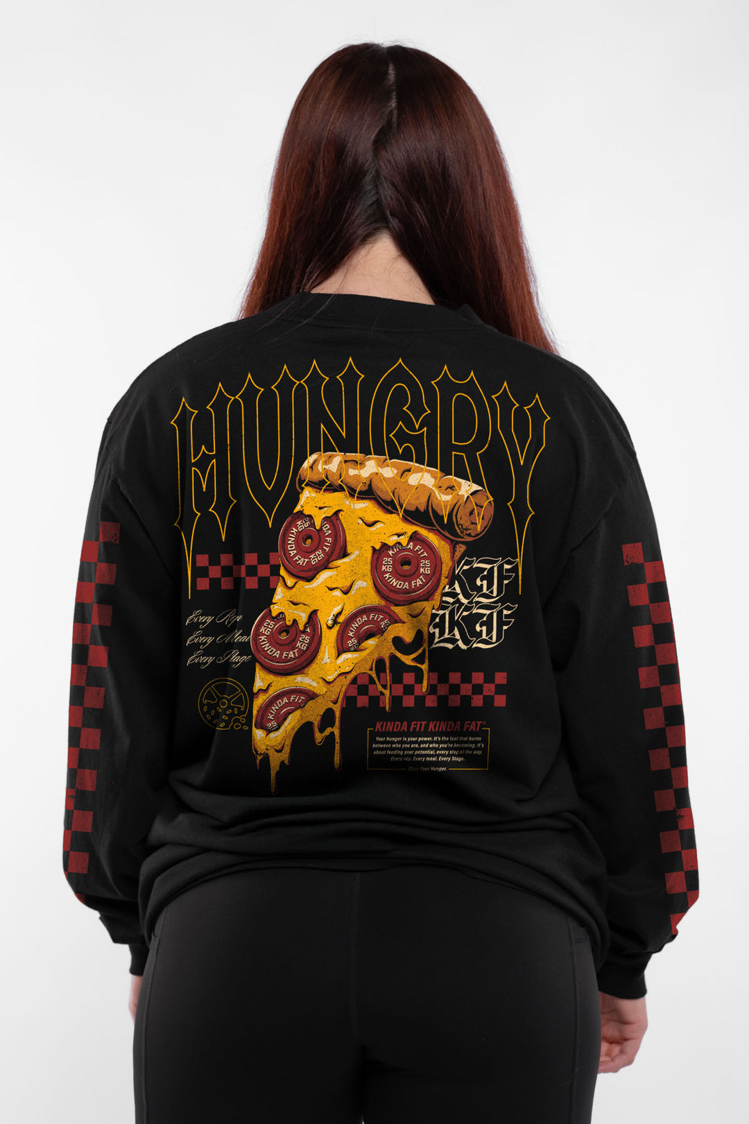 Kinda Fit Kinda Fat Hot N' Ready Premium Oversized Longsleeve Tee
