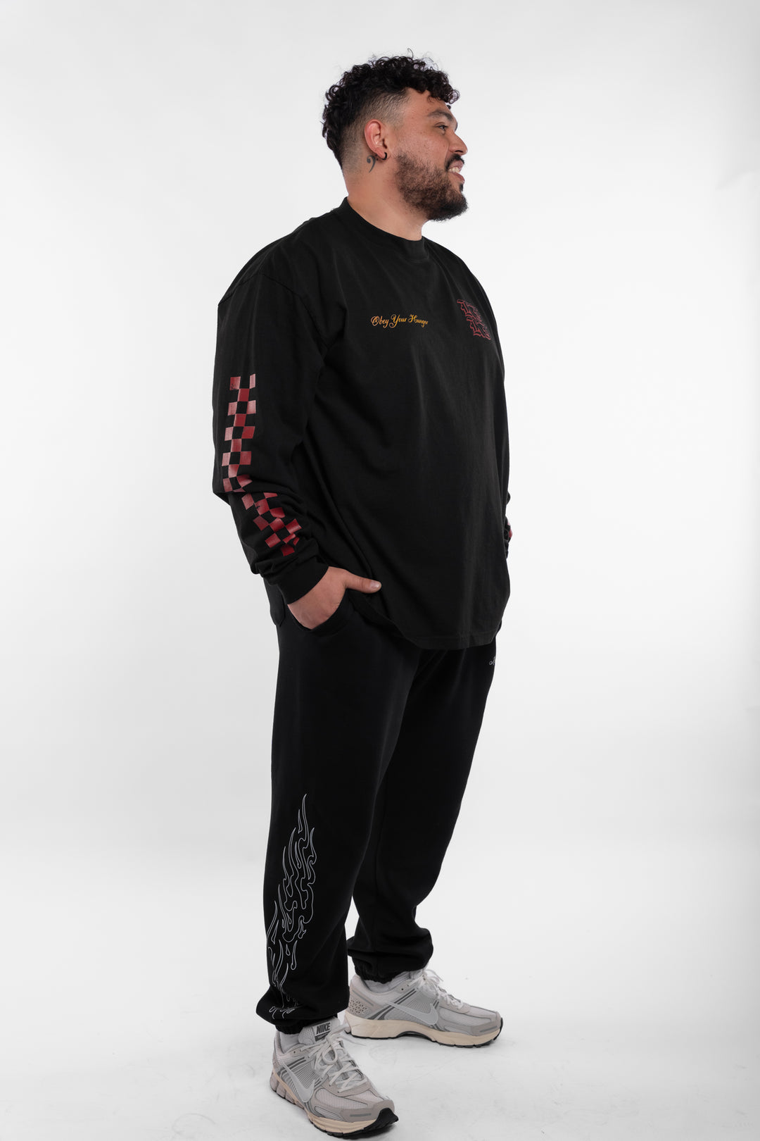 Kinda Fit Kinda Fat Hot N' Ready Premium Oversized Longsleeve Tee