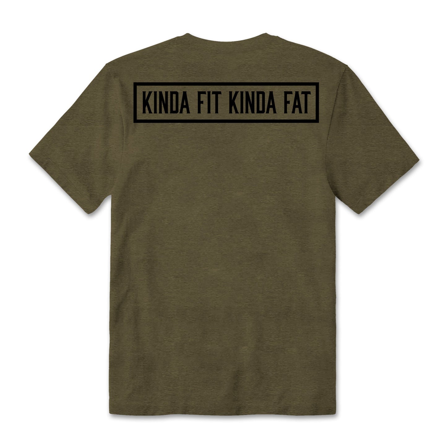 Kinda Fit Kinda Fat Bar Logo Tee (Military Green / Black)