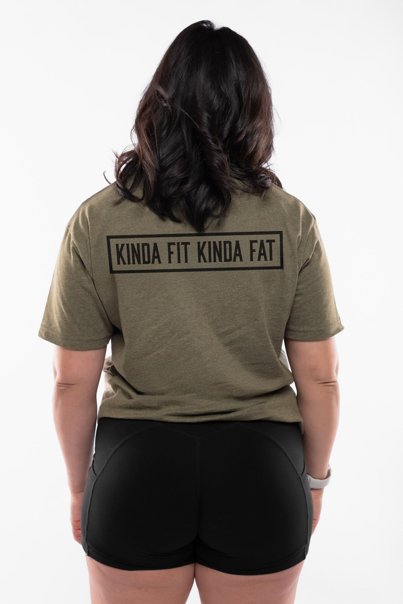 Kinda Fit Kinda Fat Bar Logo Tee (Military Green / Black)