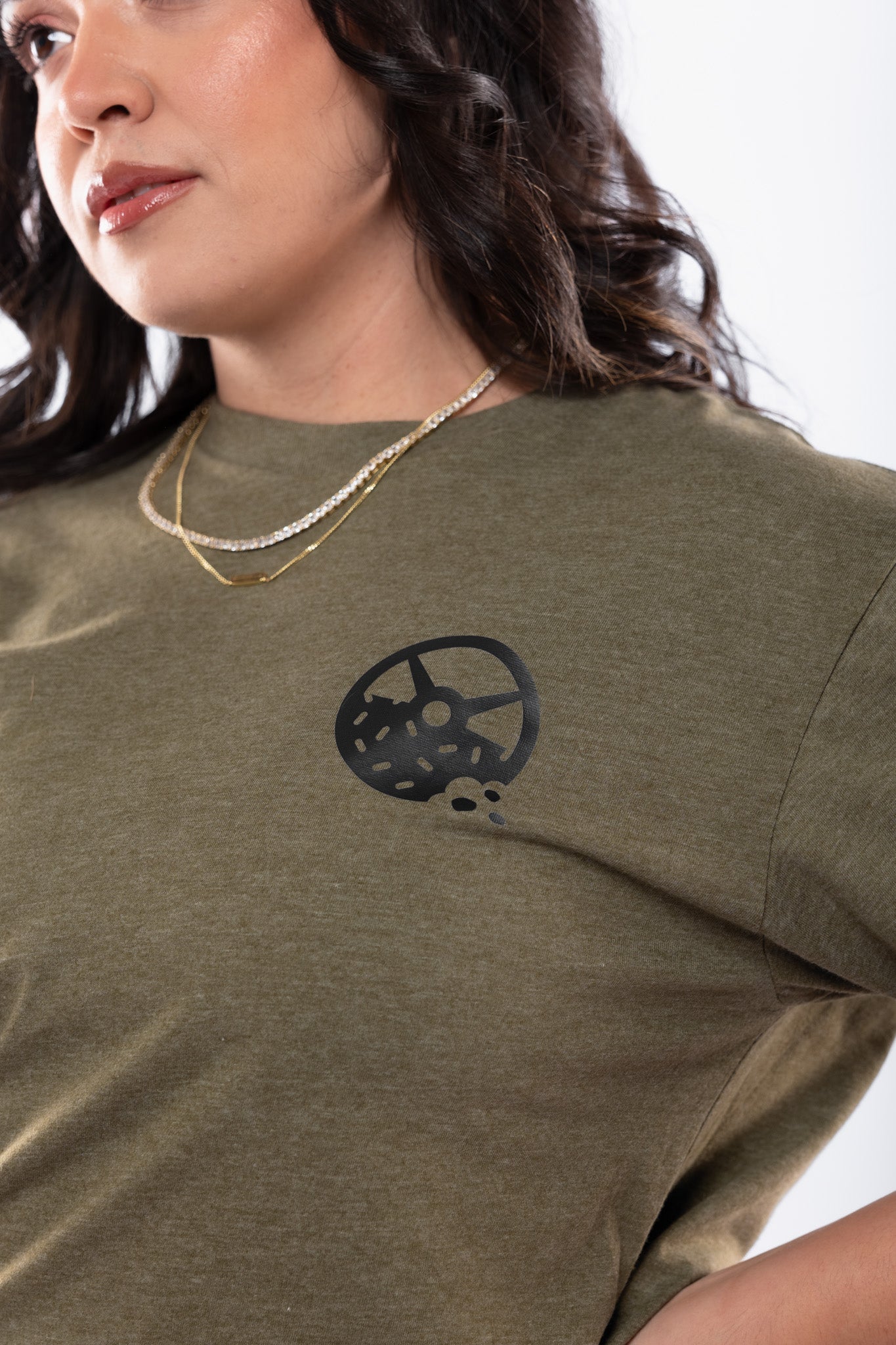 Kinda Fit Kinda Fat Bar Logo Tee (Military Green / Black)