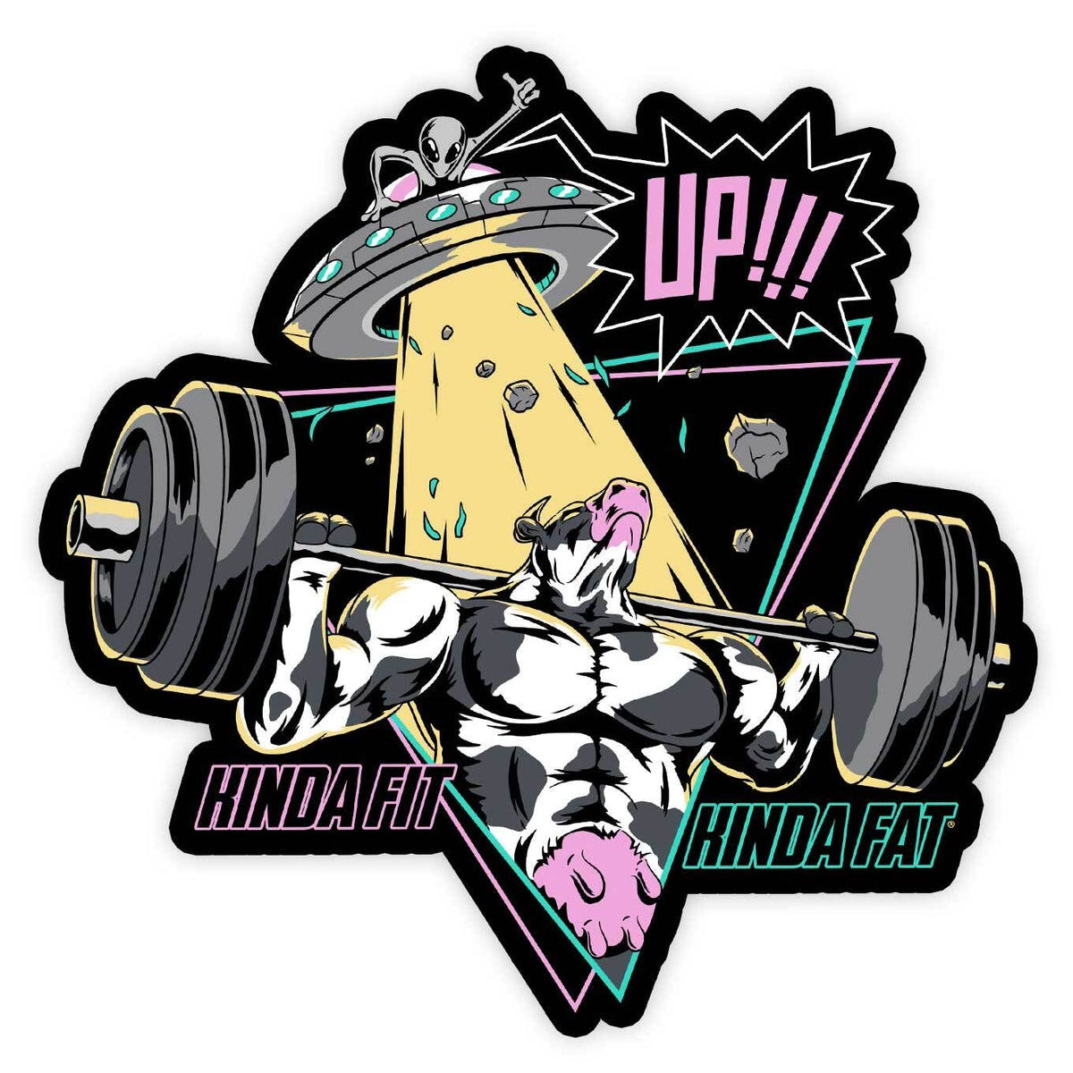 Kinda Fit Kinda Fat Beef Me Up Sticker