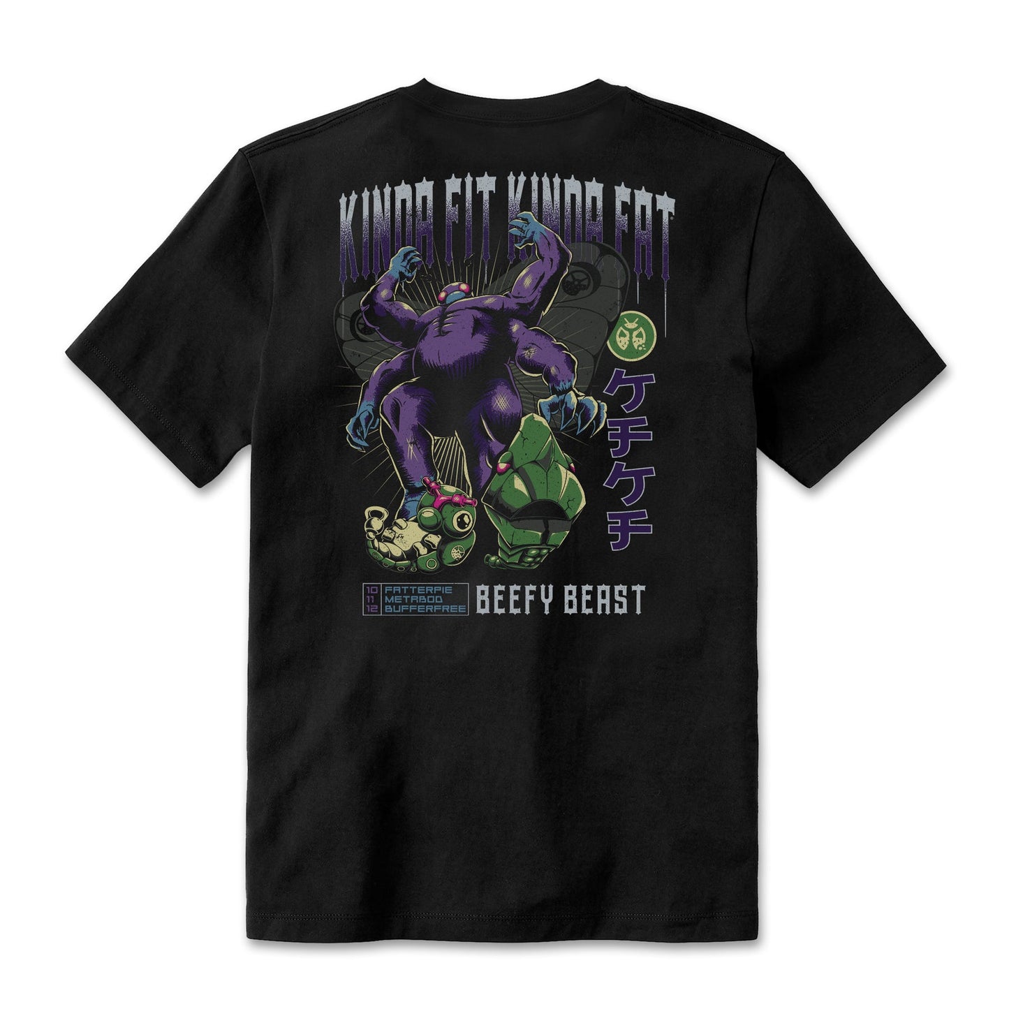 Kinda Fit Kinda Fat Bufferfree Tee (Black)