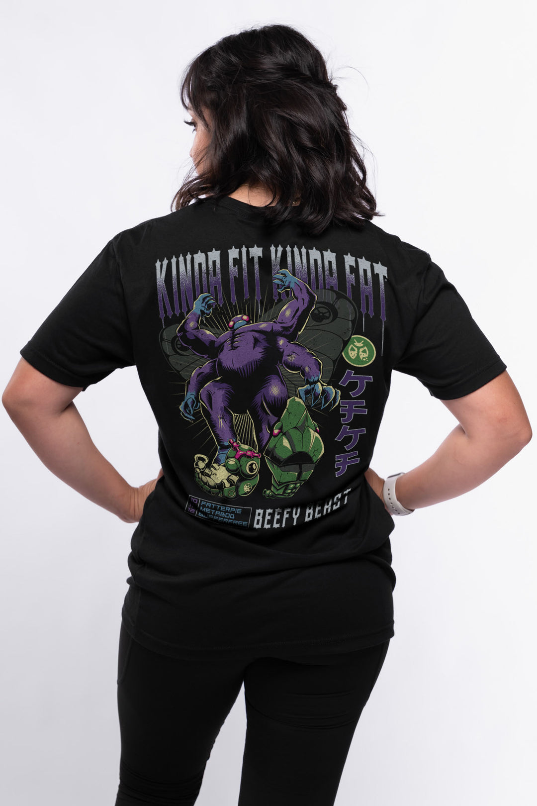 Kinda Fit Kinda Fat Bufferfree Tee (Black)