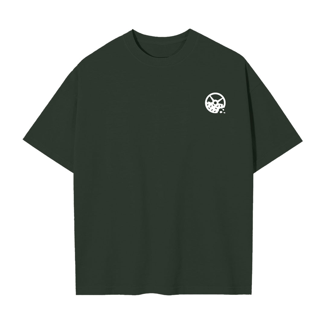 Kinda Fit Kinda Fat Fahrenheit Premium Oversized Tee (Green)