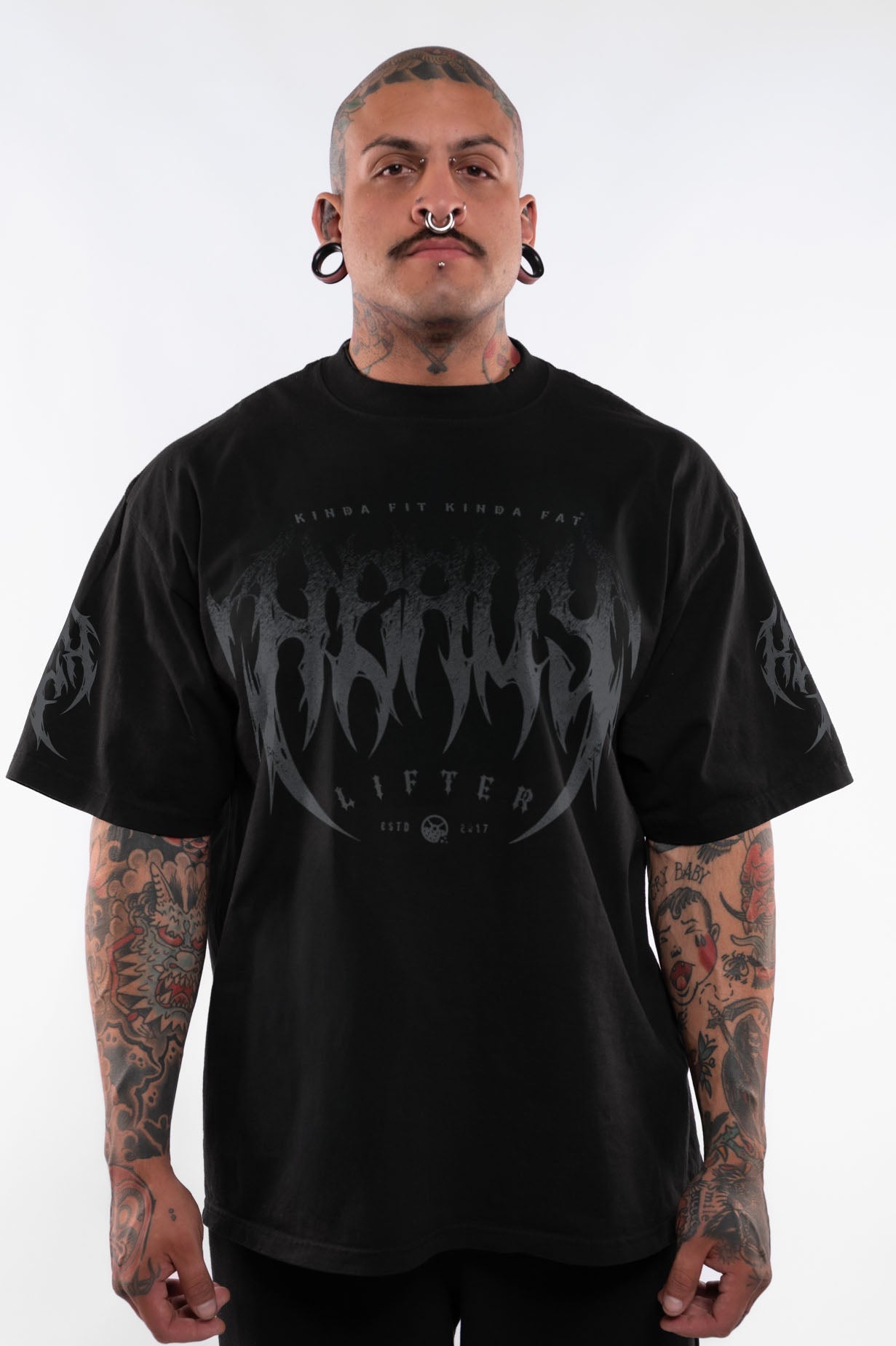 Kinda Fit Kinda Fat Heavy Lifter Premium Oversized Tee