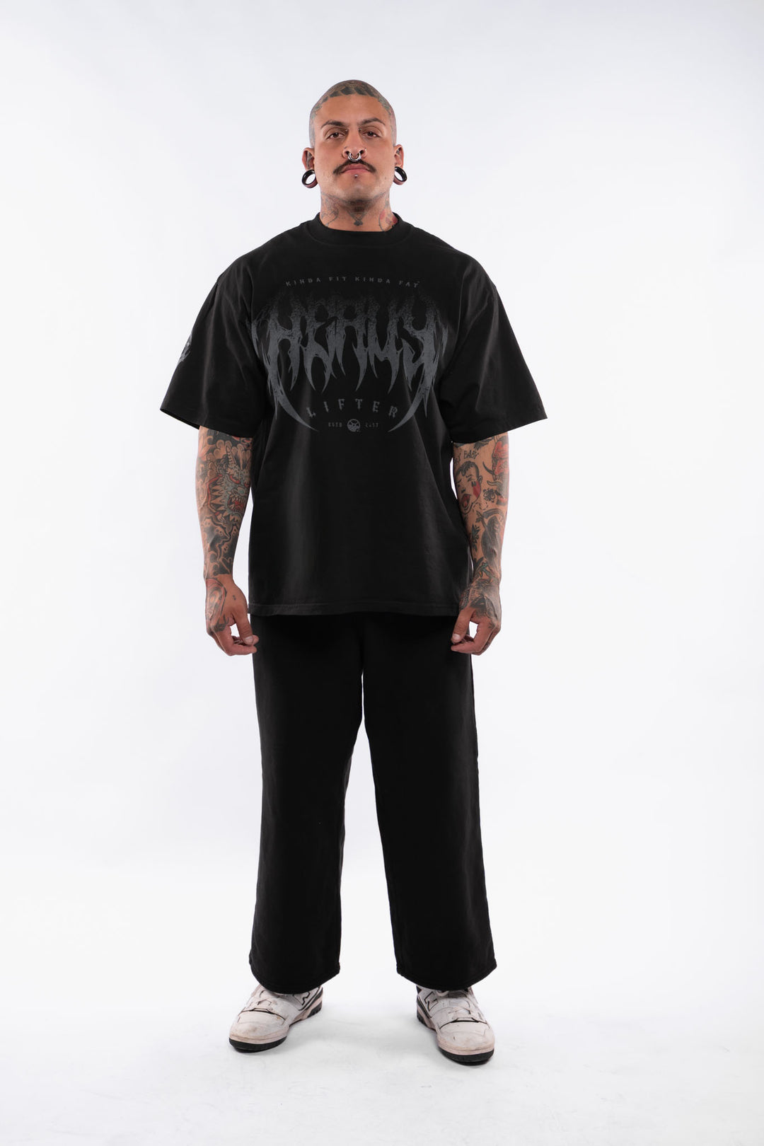 Kinda Fit Kinda Fat Heavy Lifter Premium Oversized Tee
