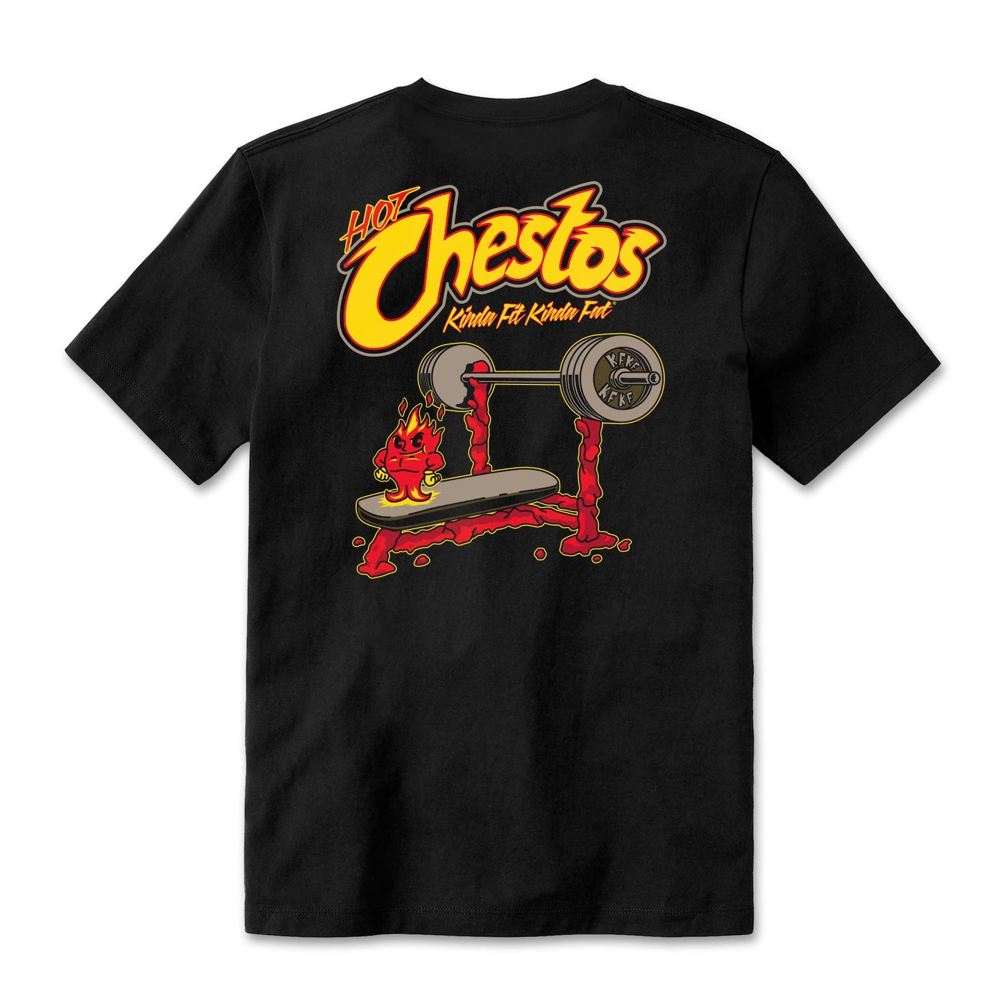 Kinda Fit Kinda Fat Hot Chestos Tee (Black)