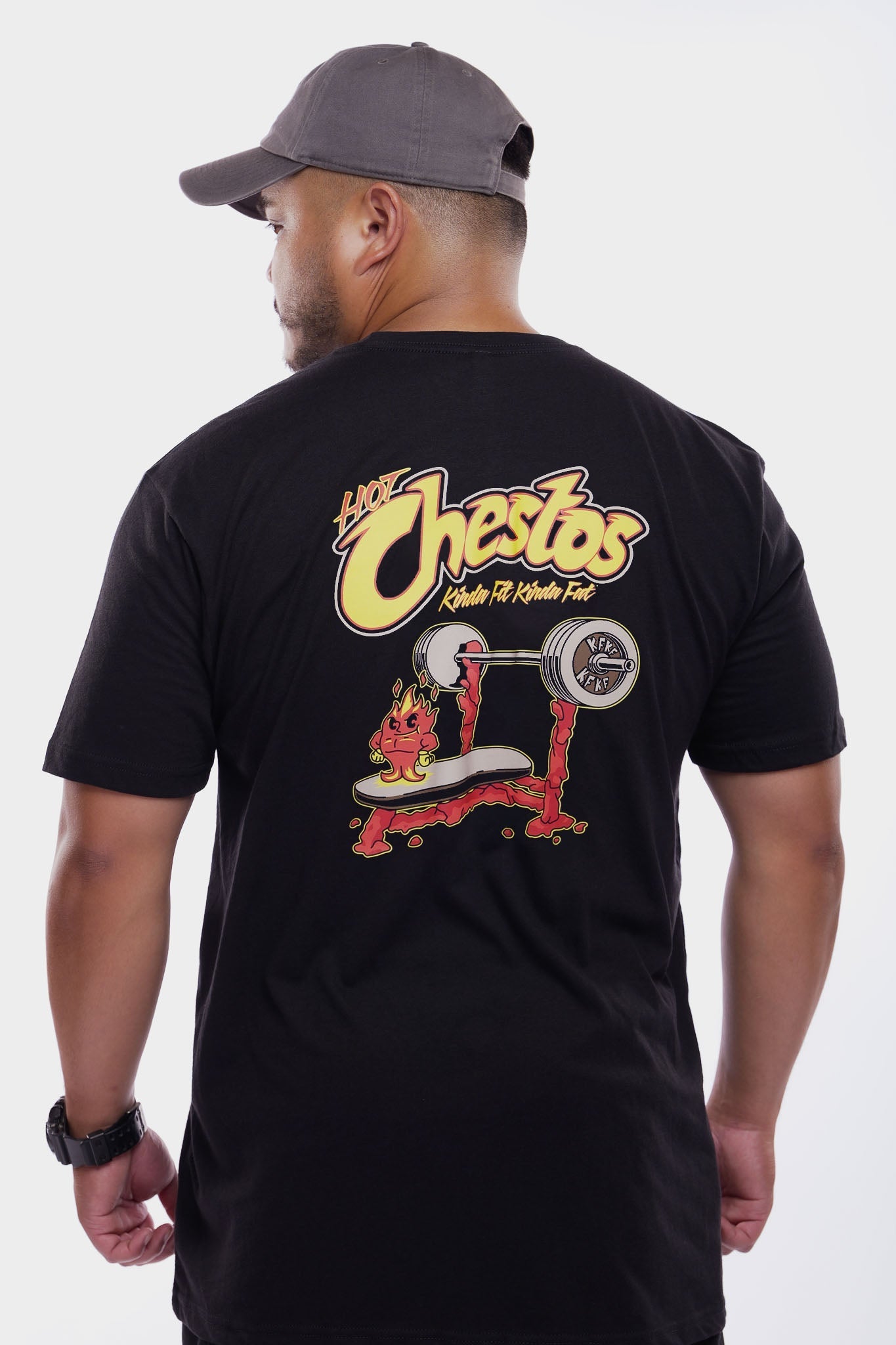 Kinda Fit Kinda Fat Hot Chestos Tee (Black)