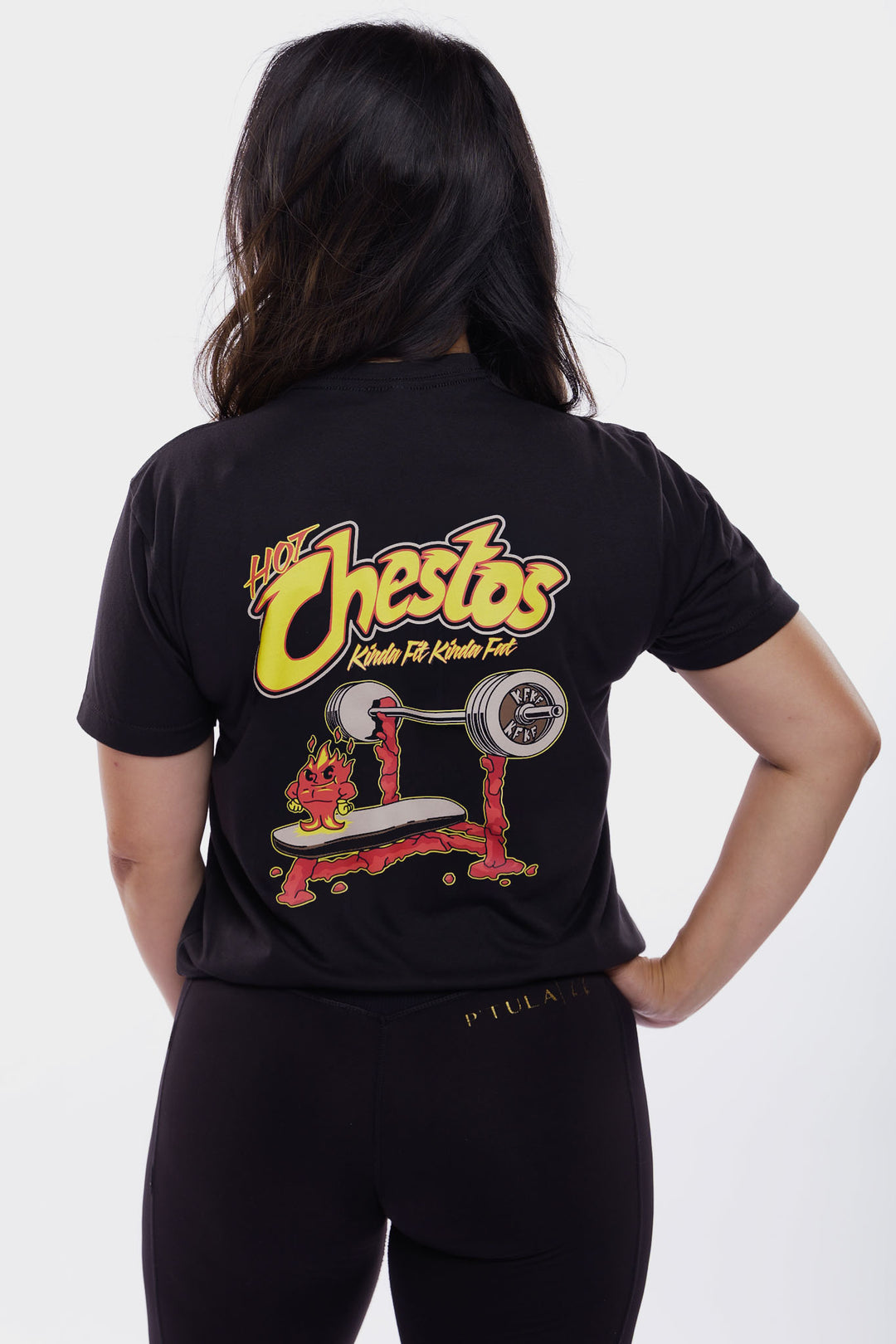 Kinda Fit Kinda Fat Hot Chestos Tee (Black)