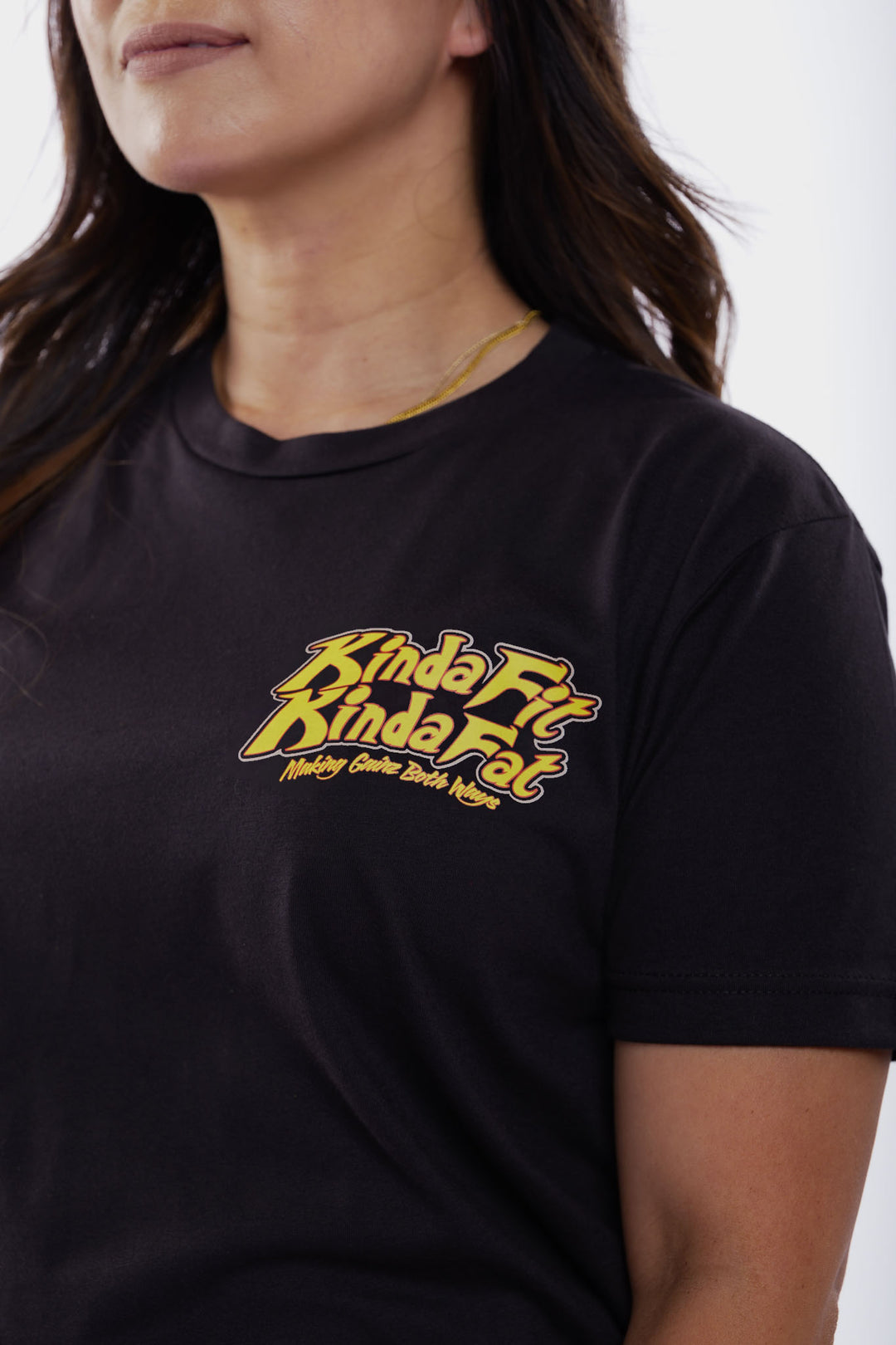 Kinda Fit Kinda Fat Hot Chestos Tee (Black)