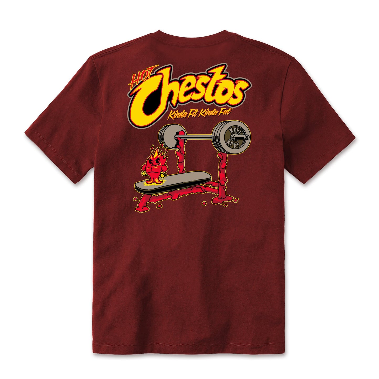 Kinda Fit Kinda Fat Hot Chestos Tee (Red)