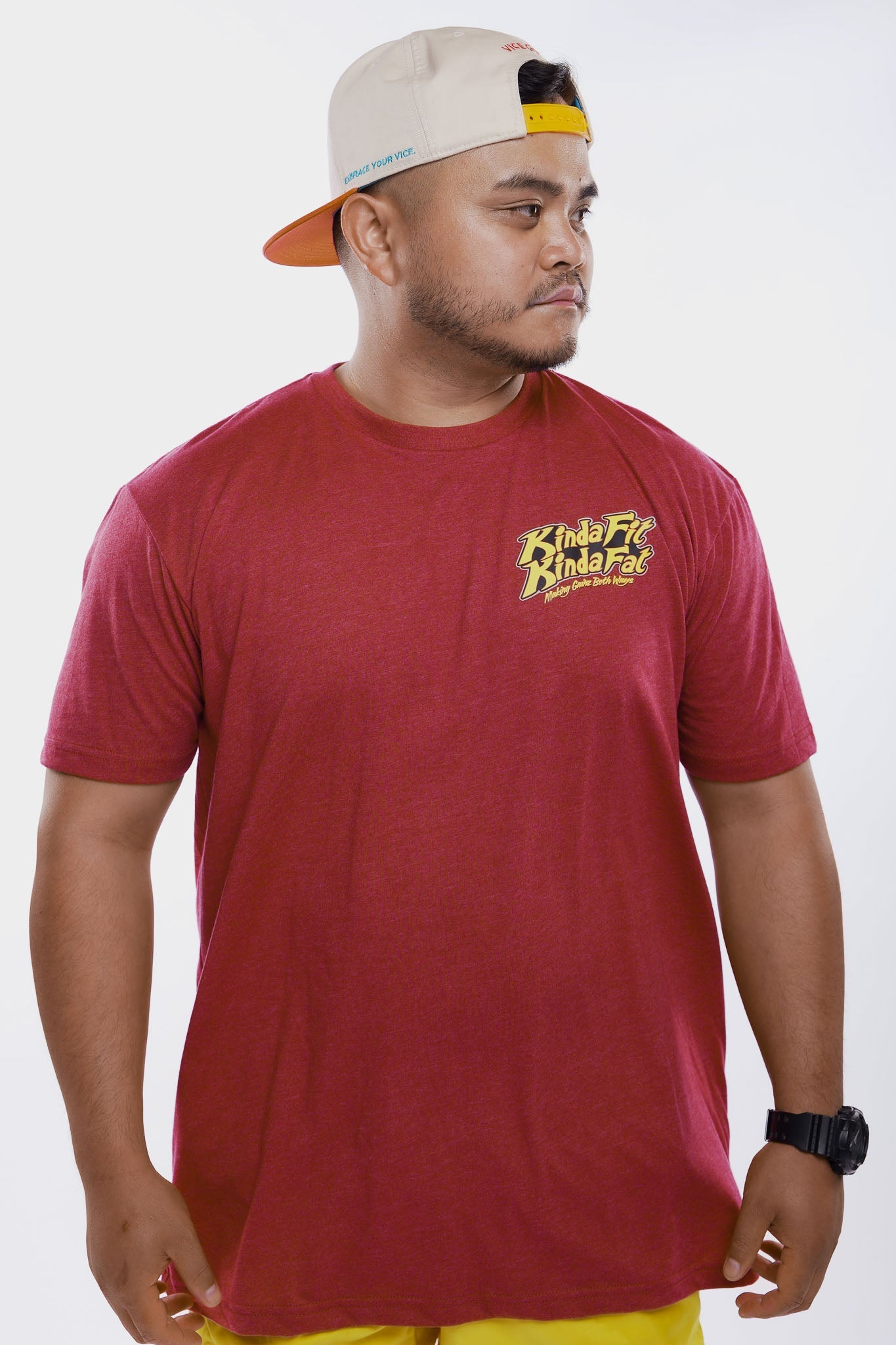 Kinda Fit Kinda Fat Hot Chestos Tee (Red)