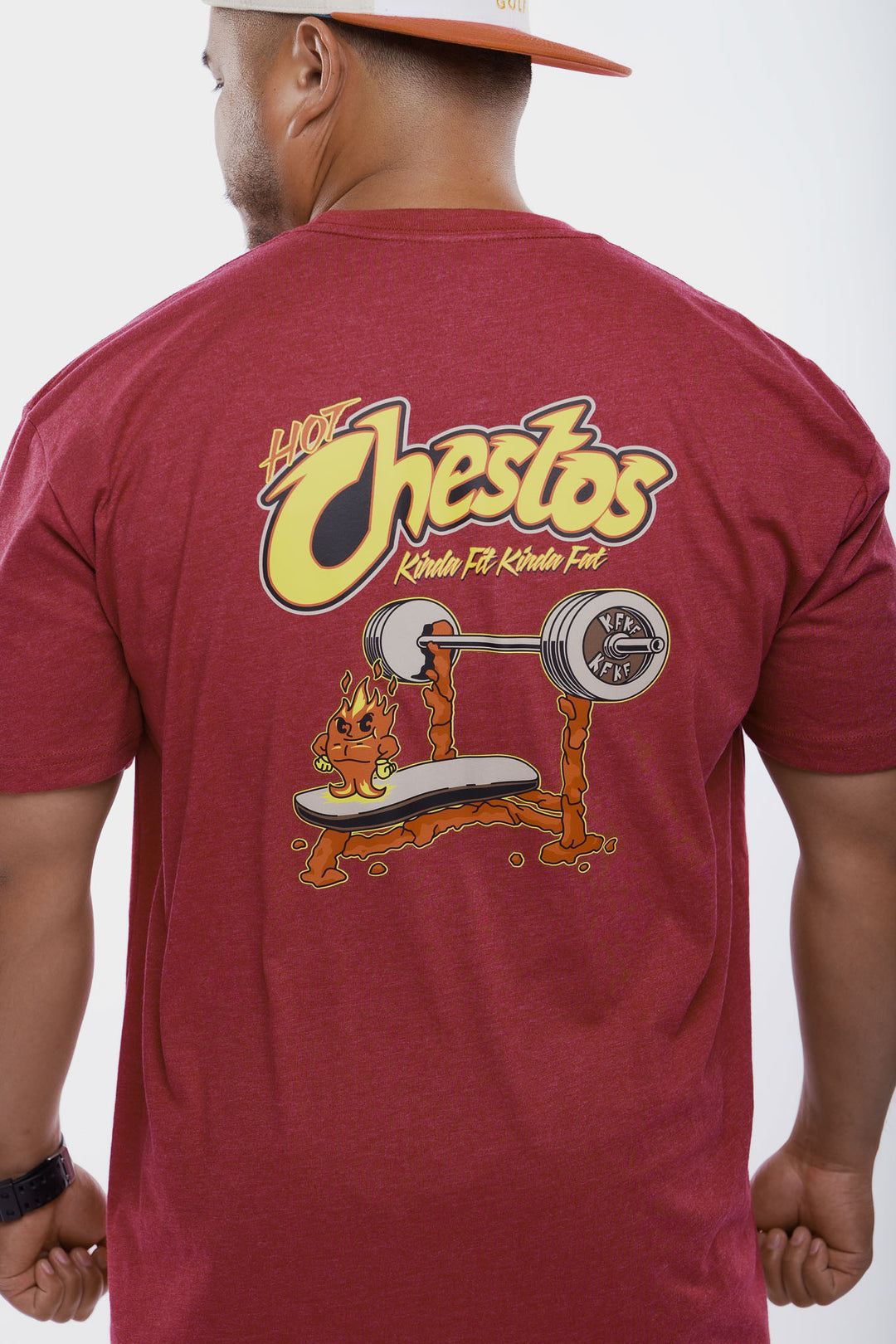 Kinda Fit Kinda Fat Hot Chestos Tee (Red)