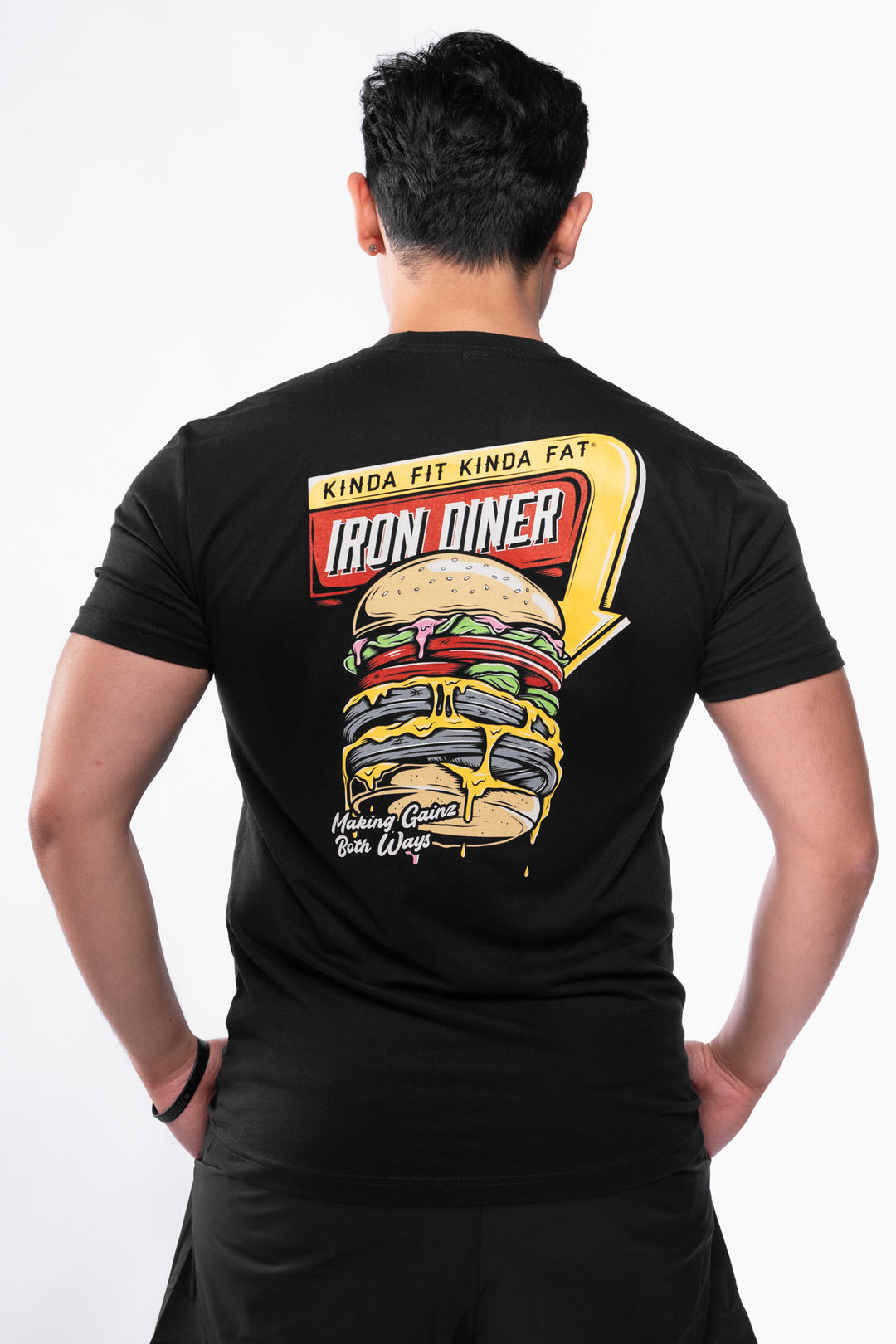 Kinda Fit Kinda Fat Iron Diner Burger Tee