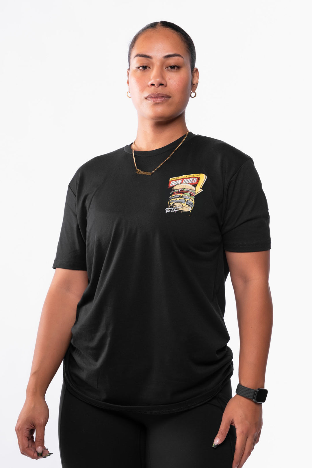 Kinda Fit Kinda Fat Iron Diner Burger Tee