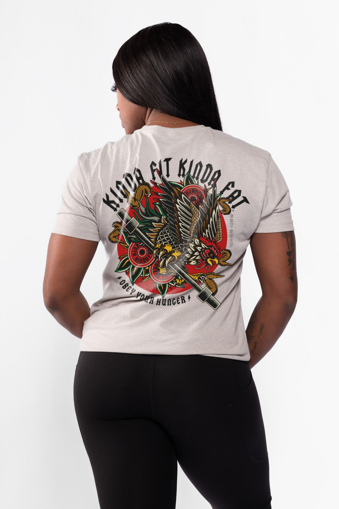 Kinda Fit Kinda Fat Iron Wings Tee (Beige)