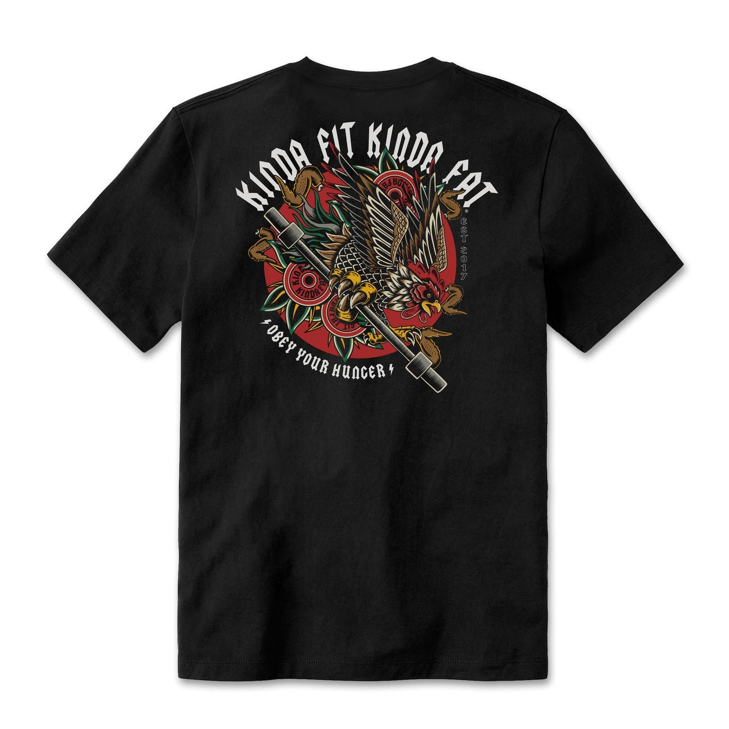 Kinda Fit Kinda Fat Iron Wings Tee (Black)