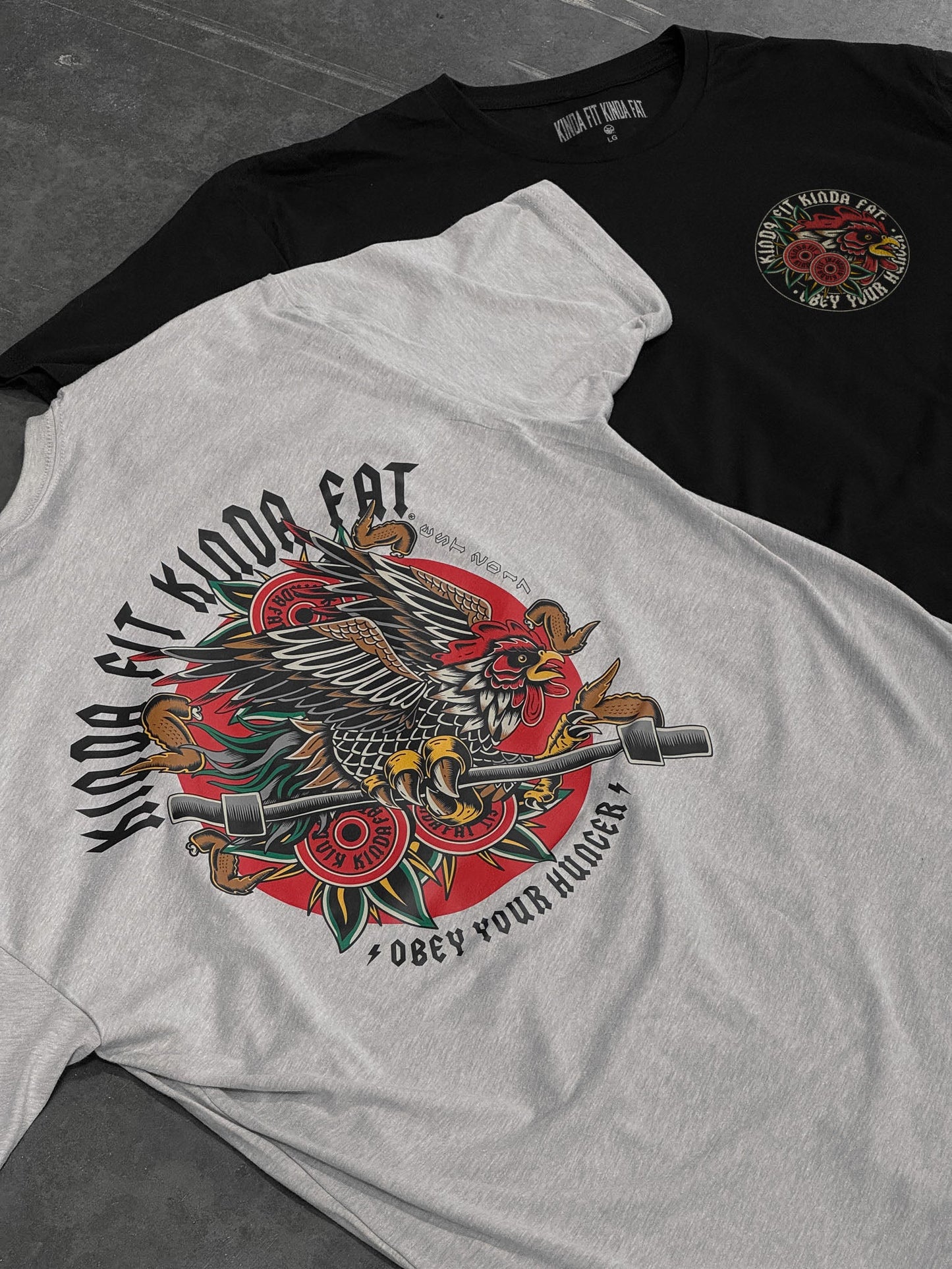 Kinda Fit Kinda Fat Iron Wings Tee (Black)