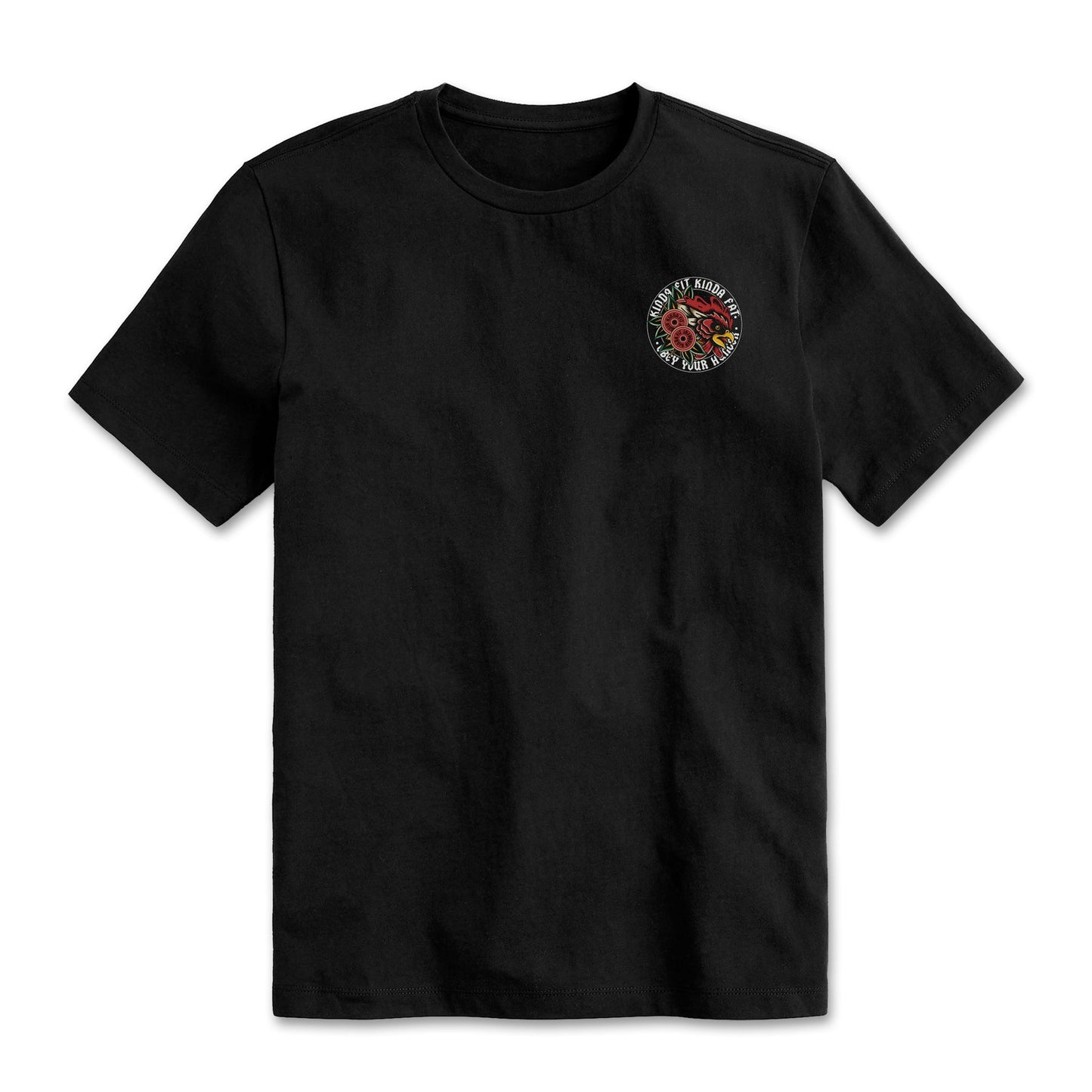 Kinda Fit Kinda Fat Iron Wings Tee (Black)