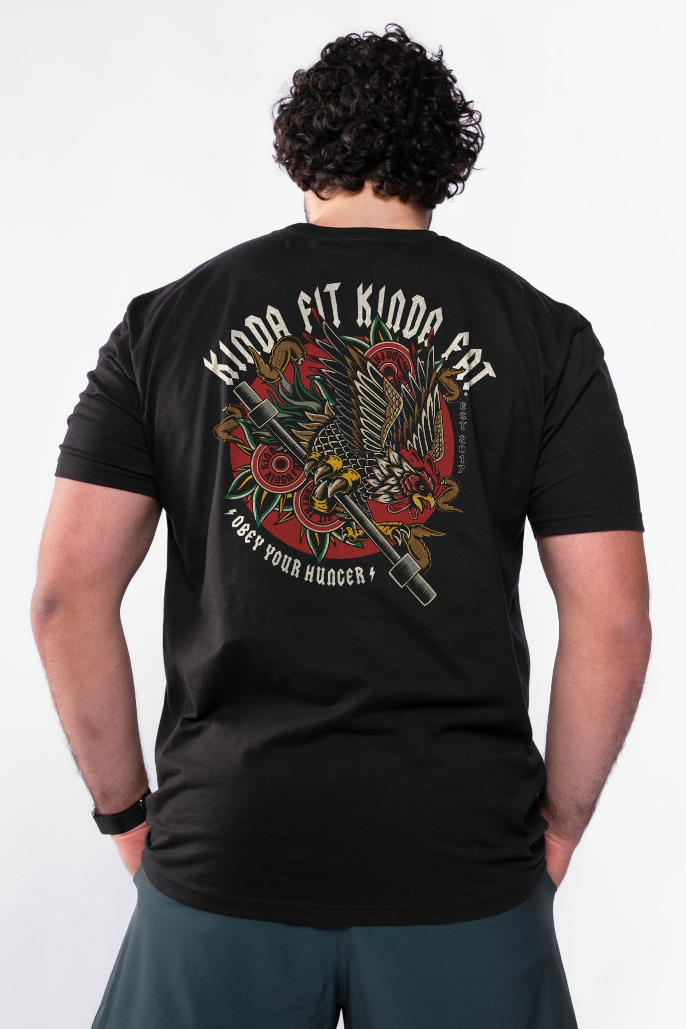 Kinda Fit Kinda Fat Iron Wings Tee (Black)