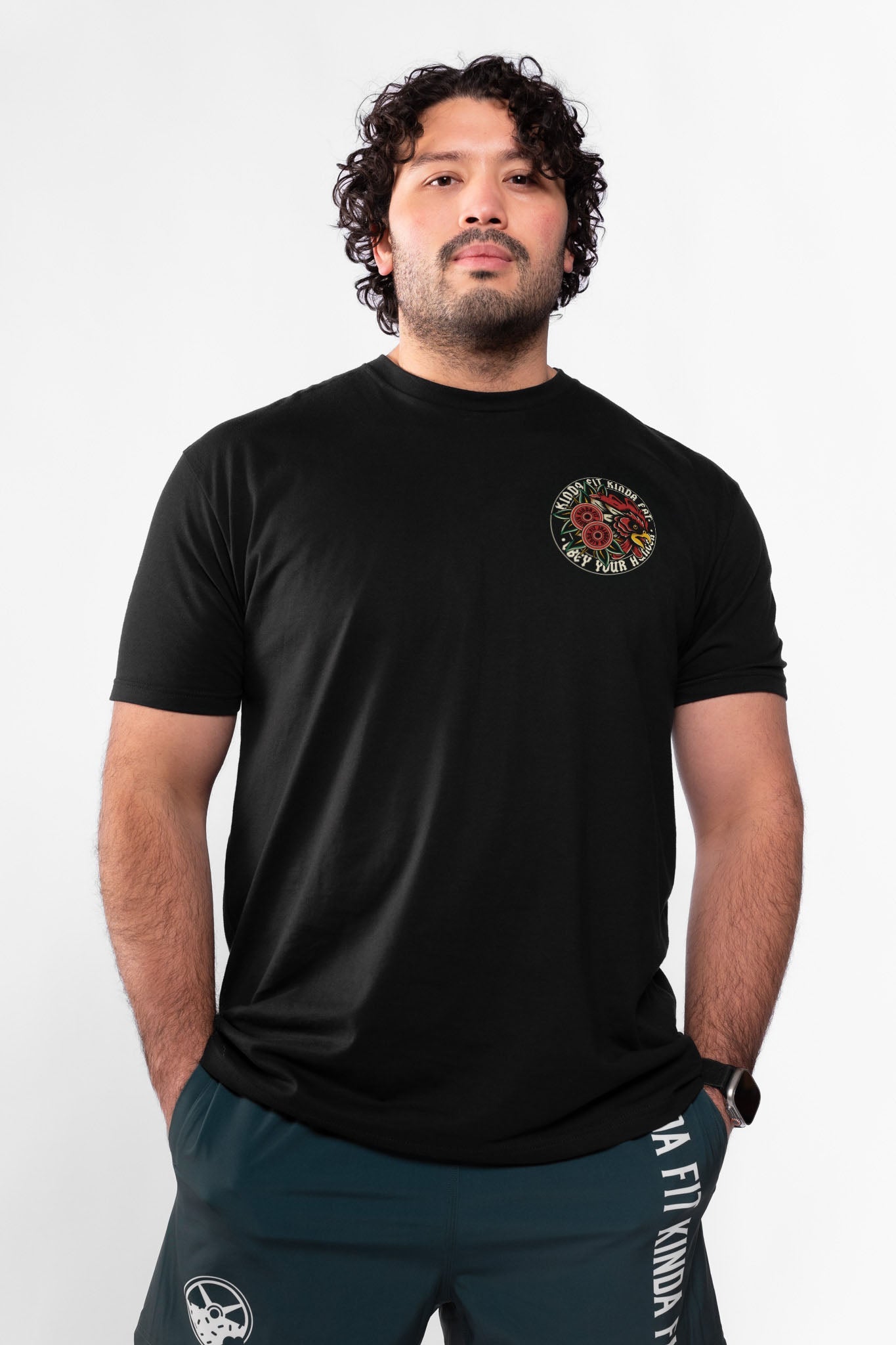 Kinda Fit Kinda Fat Iron Wings Tee (Black)