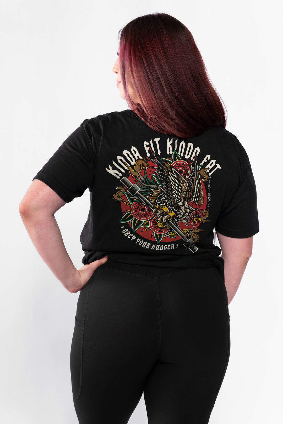 Kinda Fit Kinda Fat Iron Wings Tee (Black)