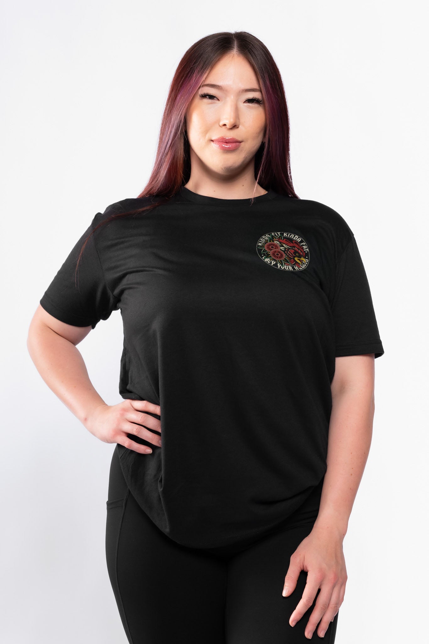 Kinda Fit Kinda Fat Iron Wings Tee (Black)