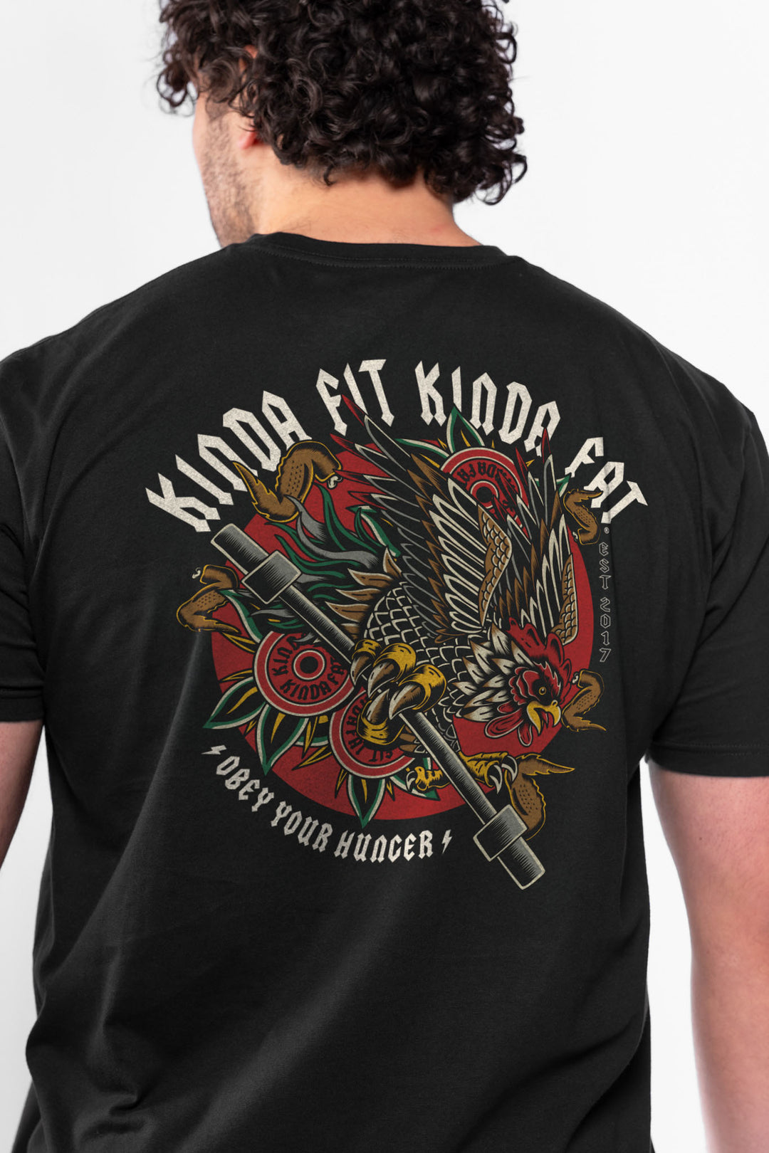 Kinda Fit Kinda Fat Iron Wings Tee (Black)