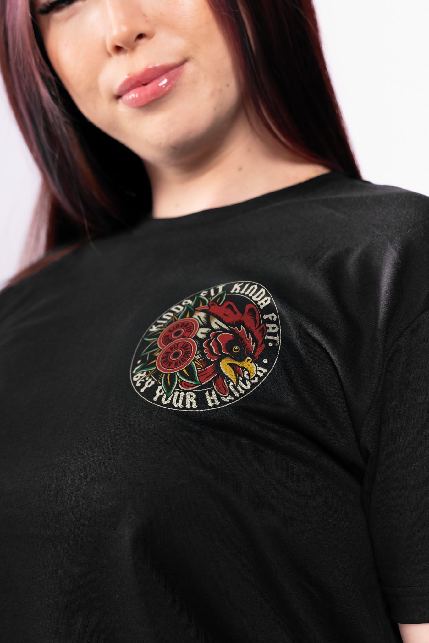 Kinda Fit Kinda Fat Iron Wings Tee (Black)