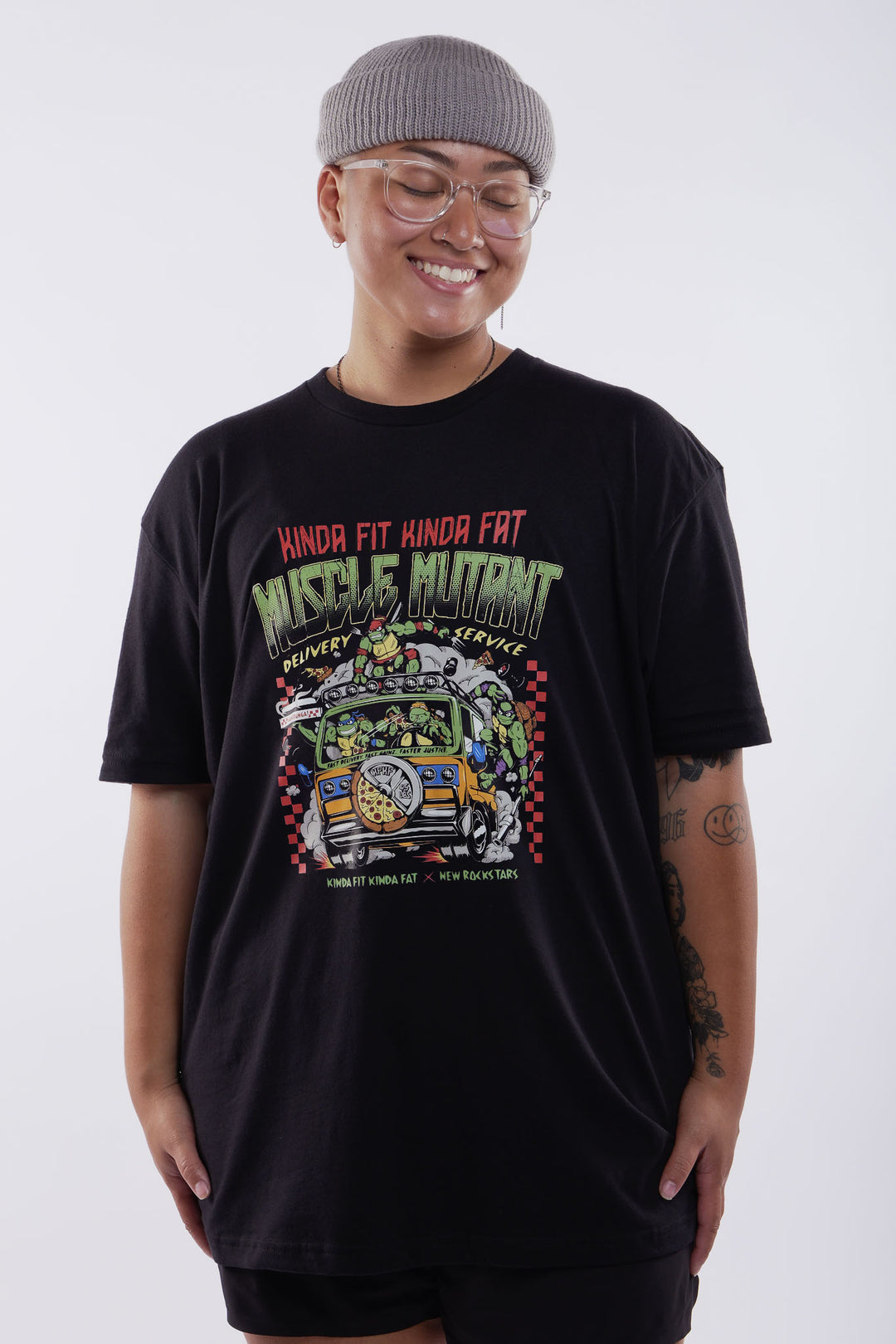 Kinda Fit Kinda Fat KFKF x New Rockstars: Muscle Mutant Delivery Service Tee