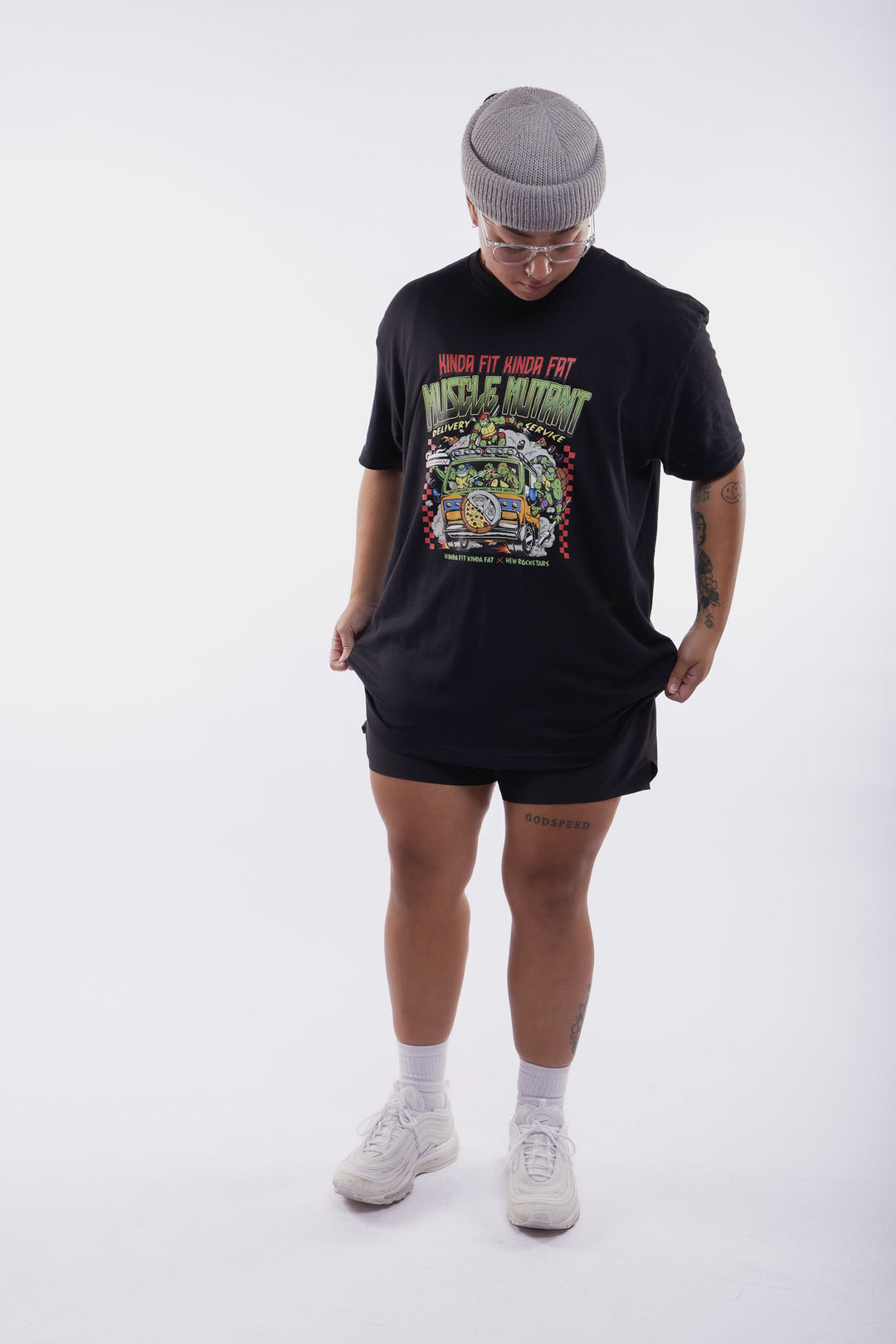 Kinda Fit Kinda Fat KFKF x New Rockstars: Muscle Mutant Delivery Service Tee