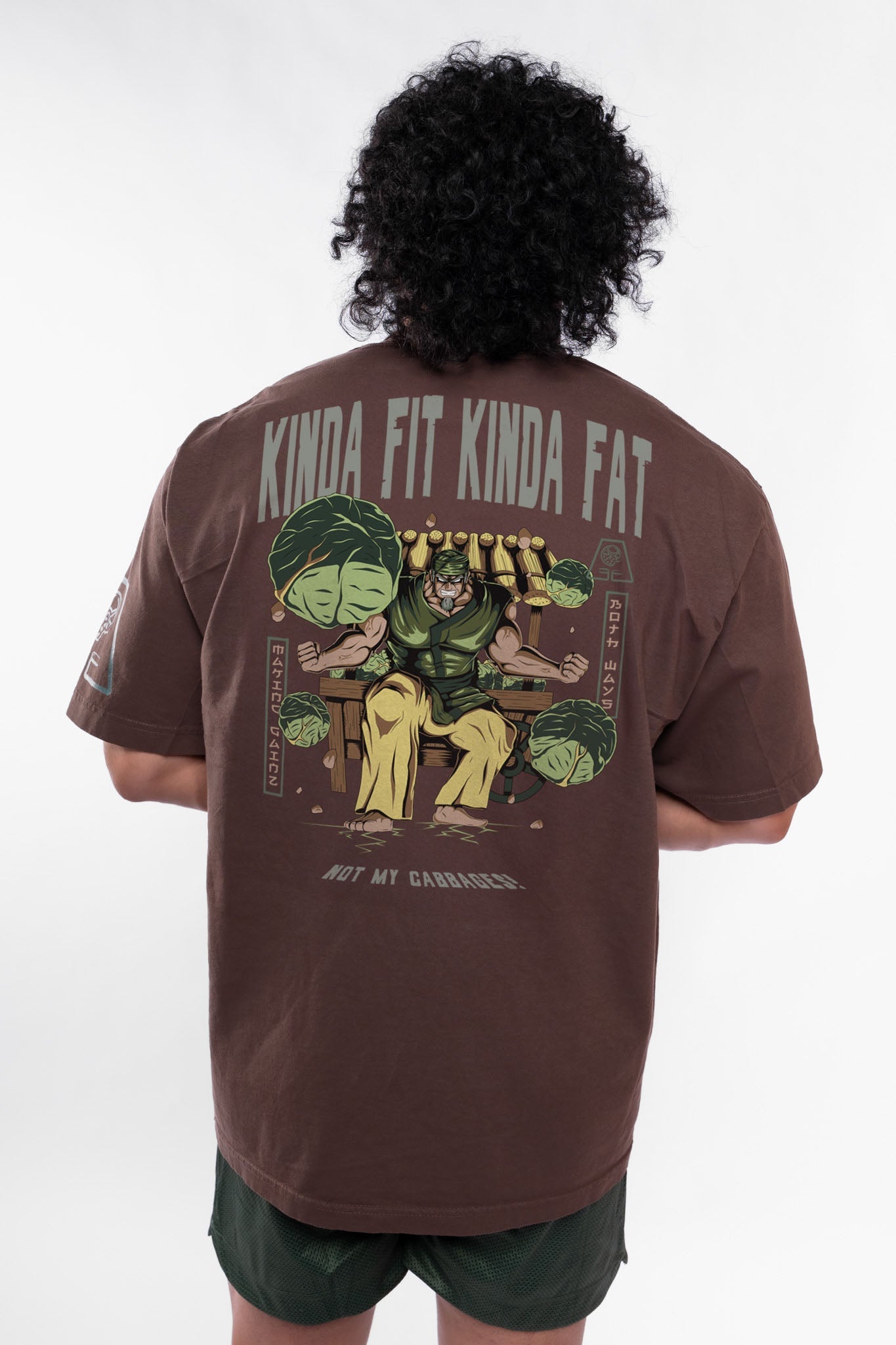 Kinda Fit Kinda Fat Not My Cabbages Premium Oversized Tee