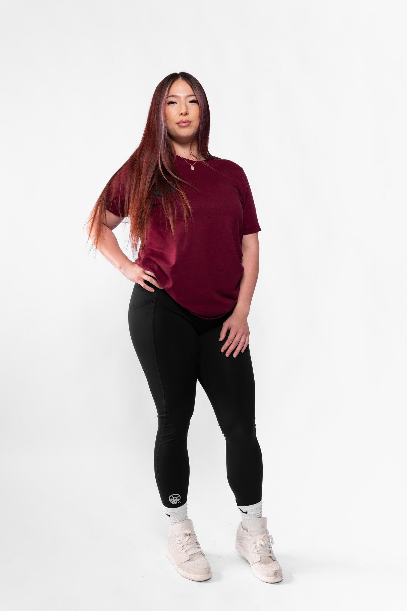 Kinda Fit Kinda Fat Obey Your Hunger Tee (Maroon)