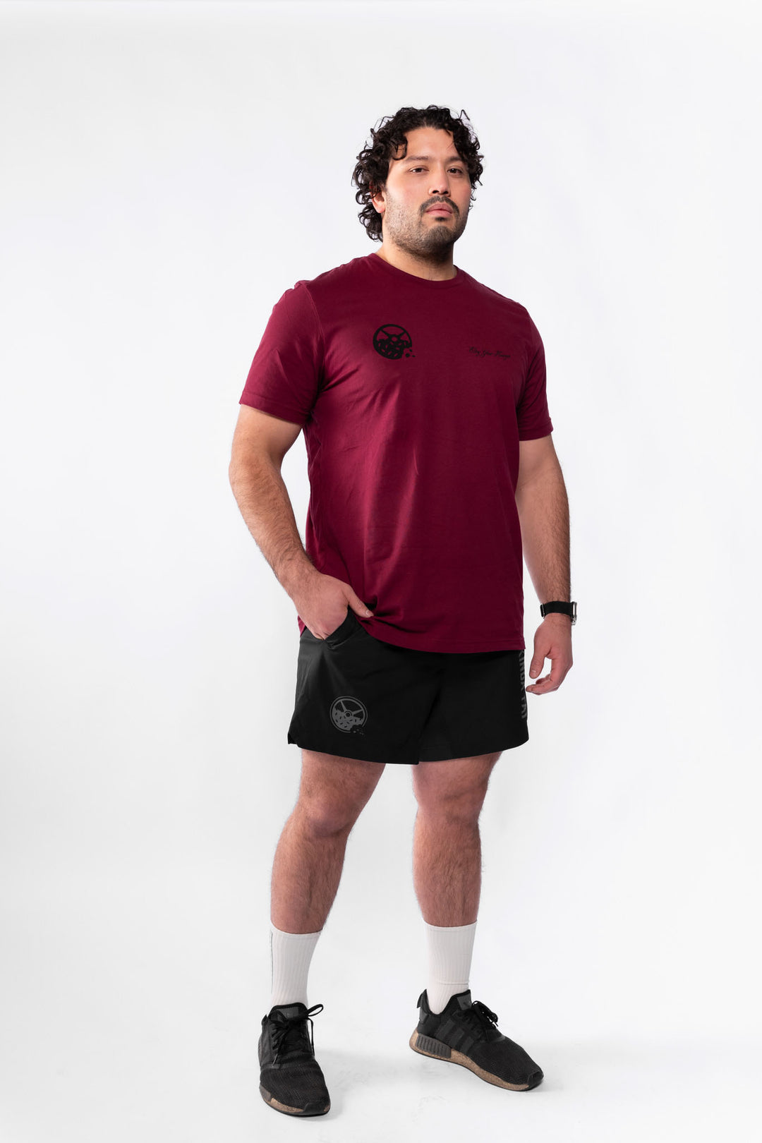 Kinda Fit Kinda Fat Obey Your Hunger Tee (Maroon)