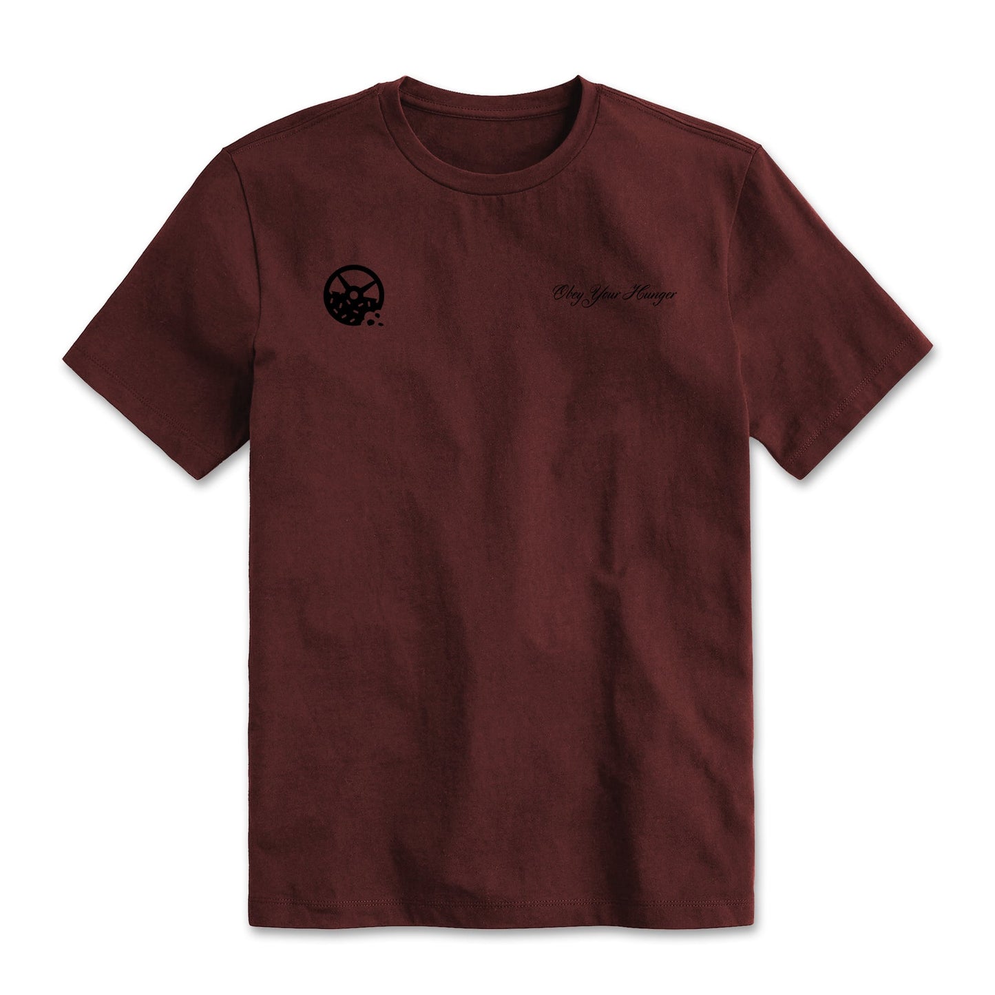 Kinda Fit Kinda Fat Obey Your Hunger Tee (Maroon)