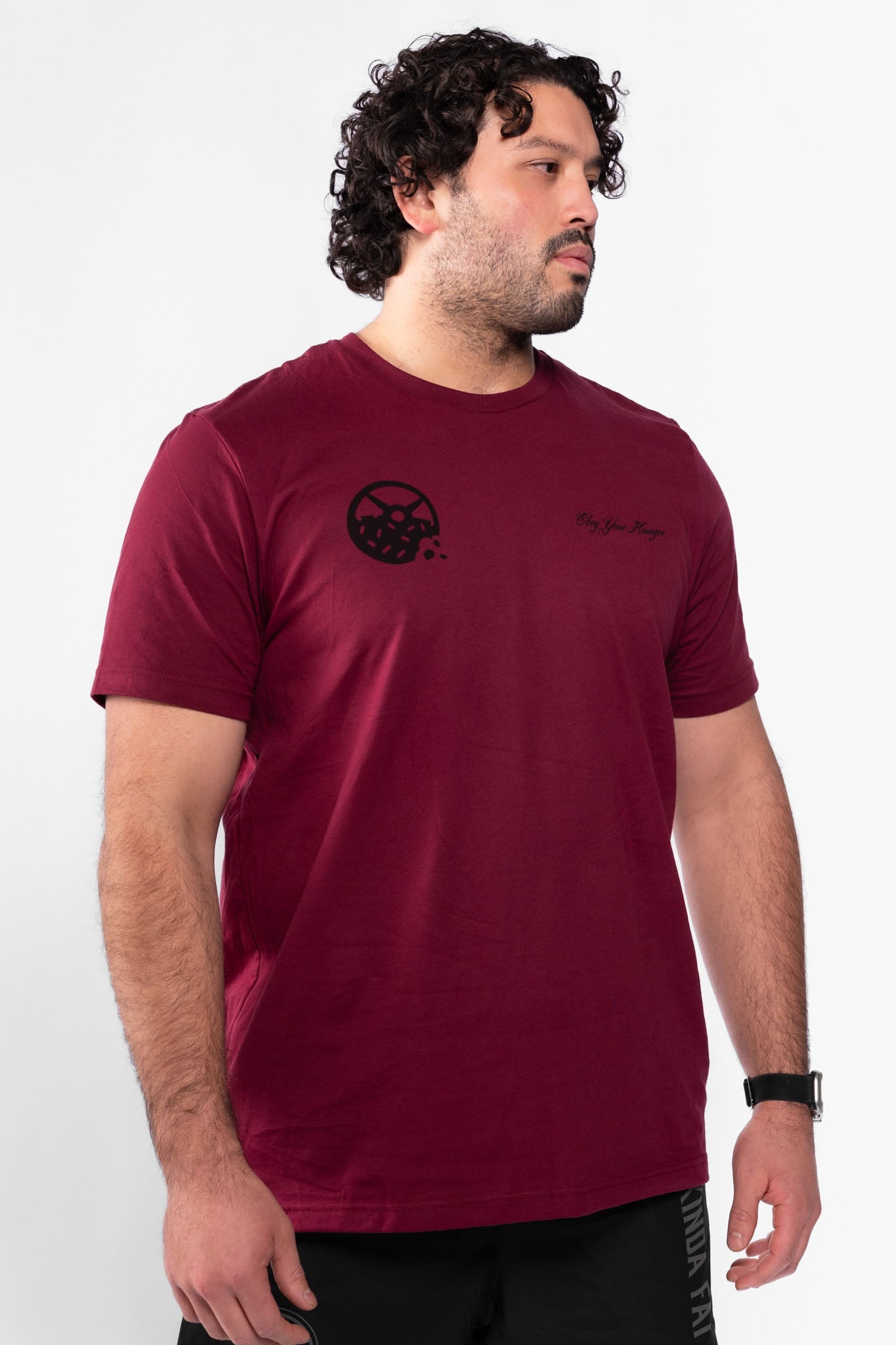 Kinda Fit Kinda Fat Obey Your Hunger Tee (Maroon)